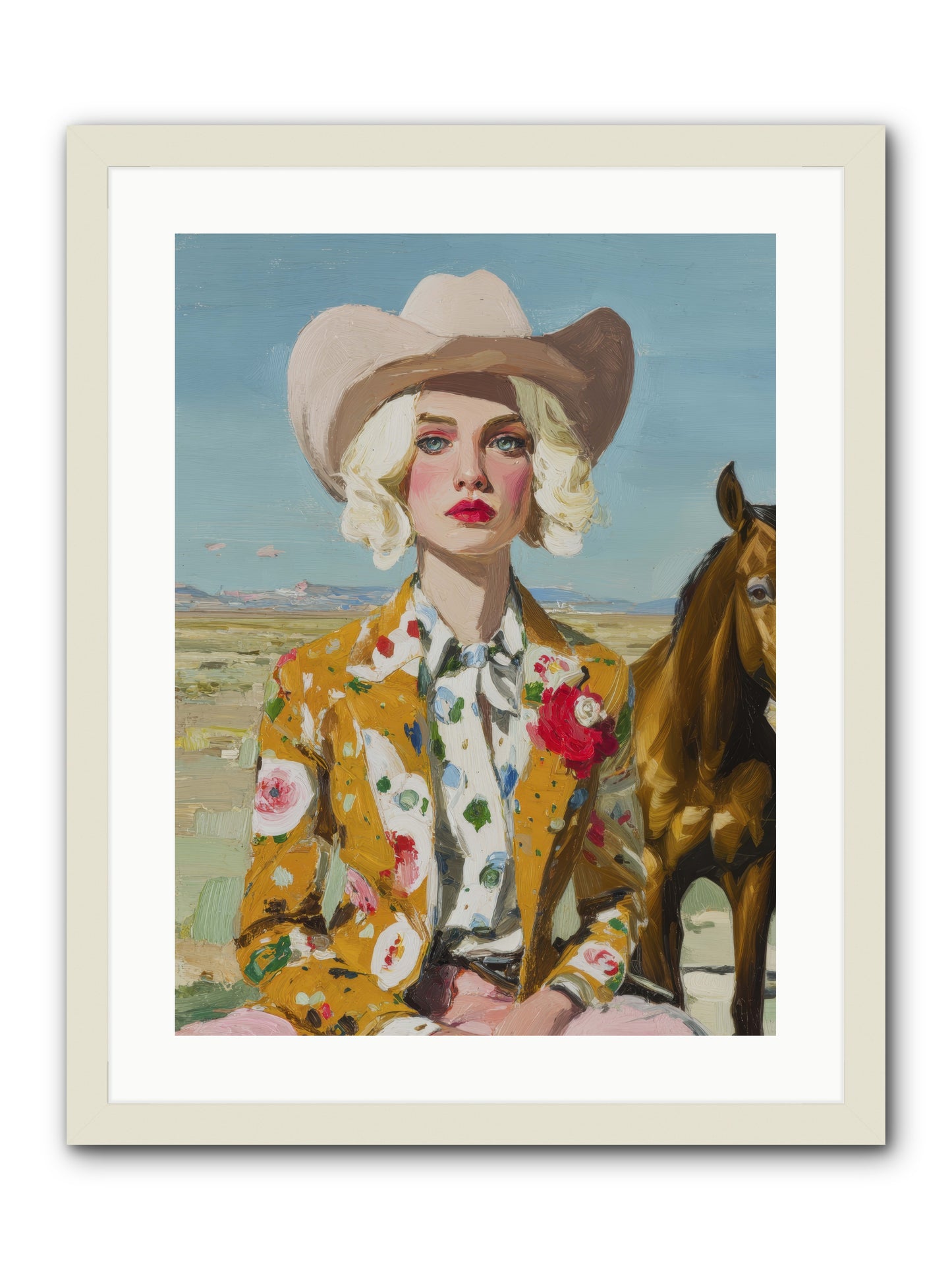 Suspended in the Almost -- Framed Print - White 18x24