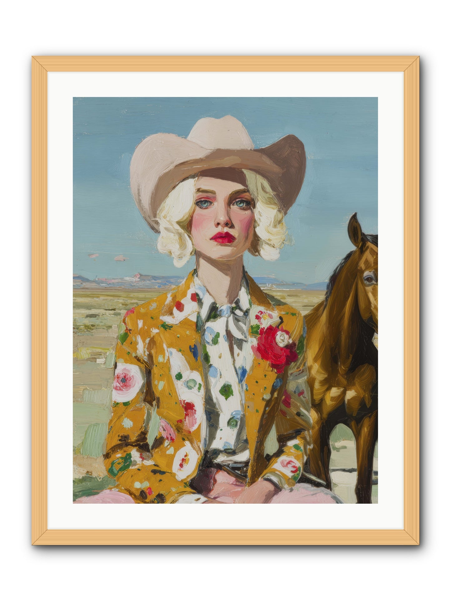 Suspended in the Almost -- Framed Print - Natural 24x32