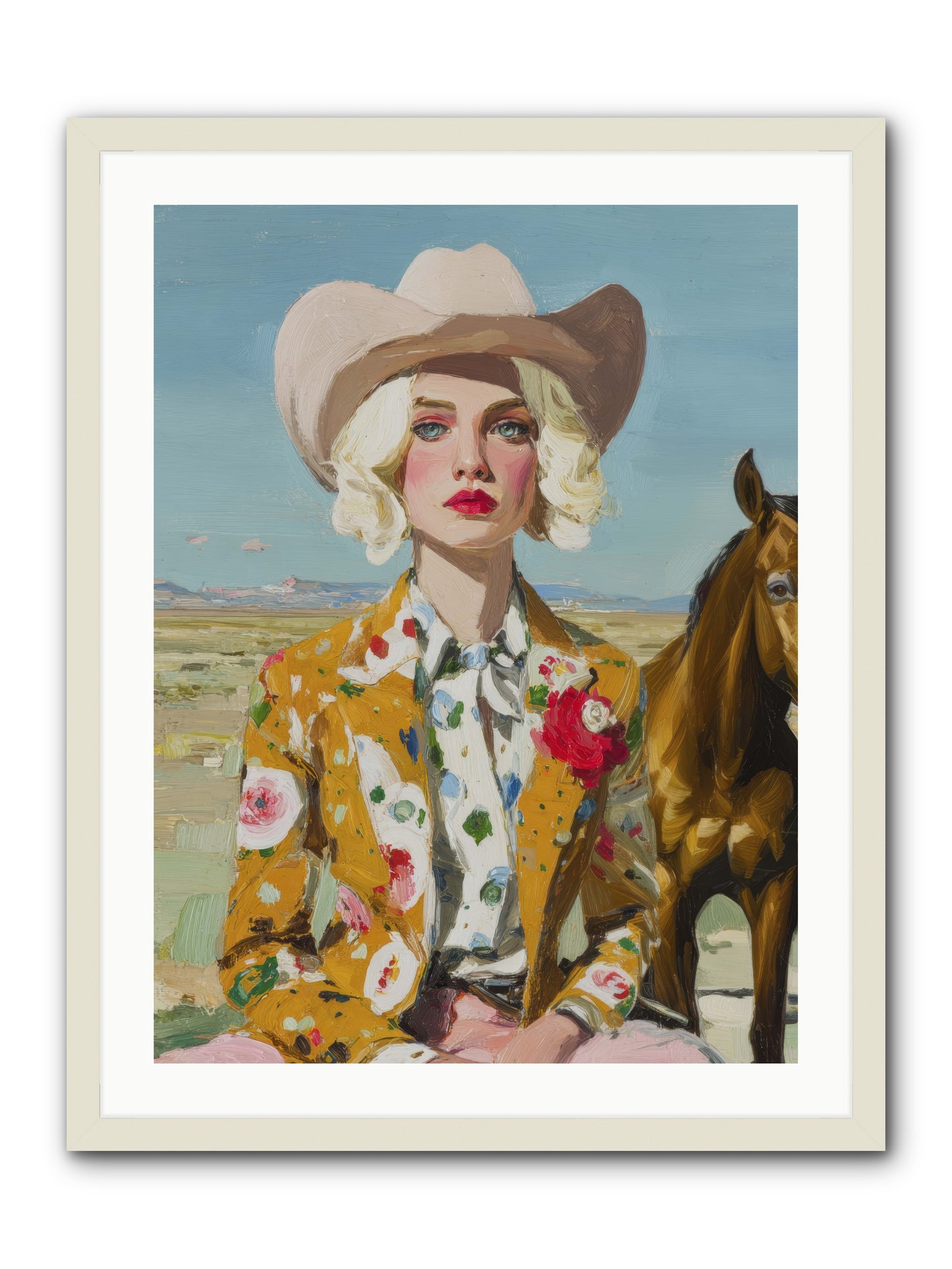 Suspended in the Almost -- Framed Print - White 24x32