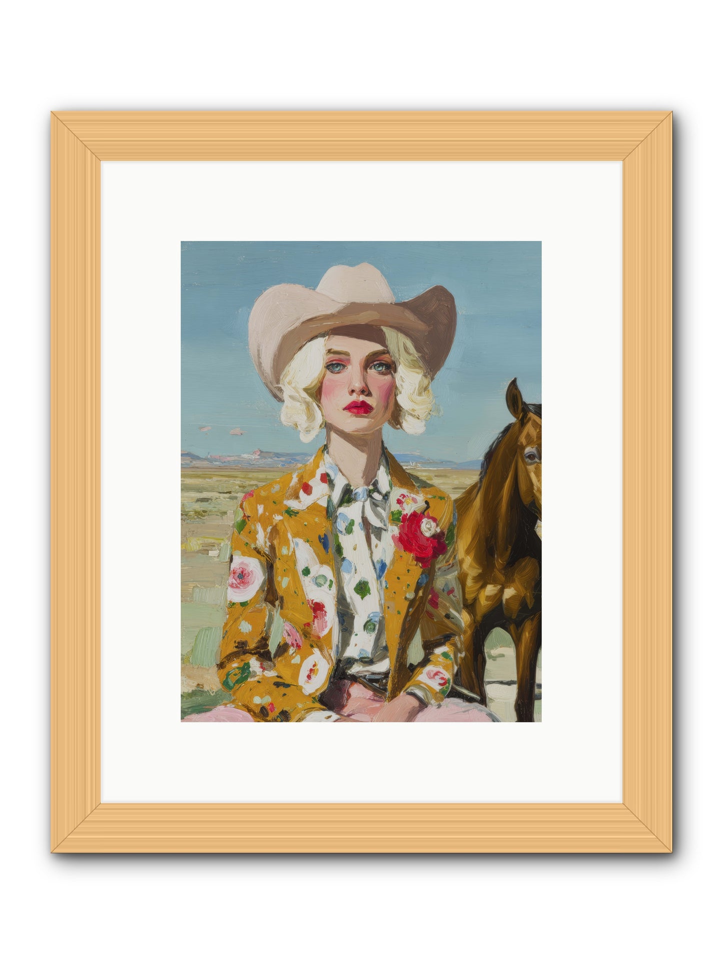 Suspended in the Almost -- Framed Print - Natural 9x12