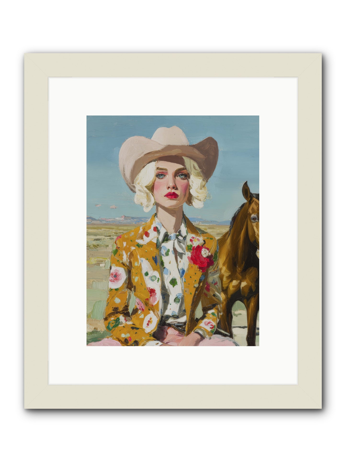 Suspended in the Almost -- Framed Print - White 9x12