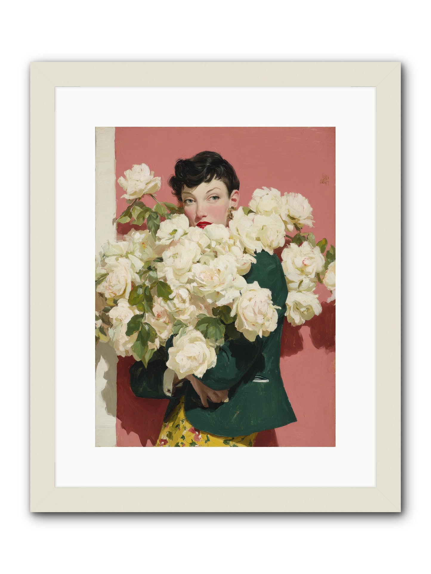 Swan’s Folly & Co. -- Framed Print - White 12x16