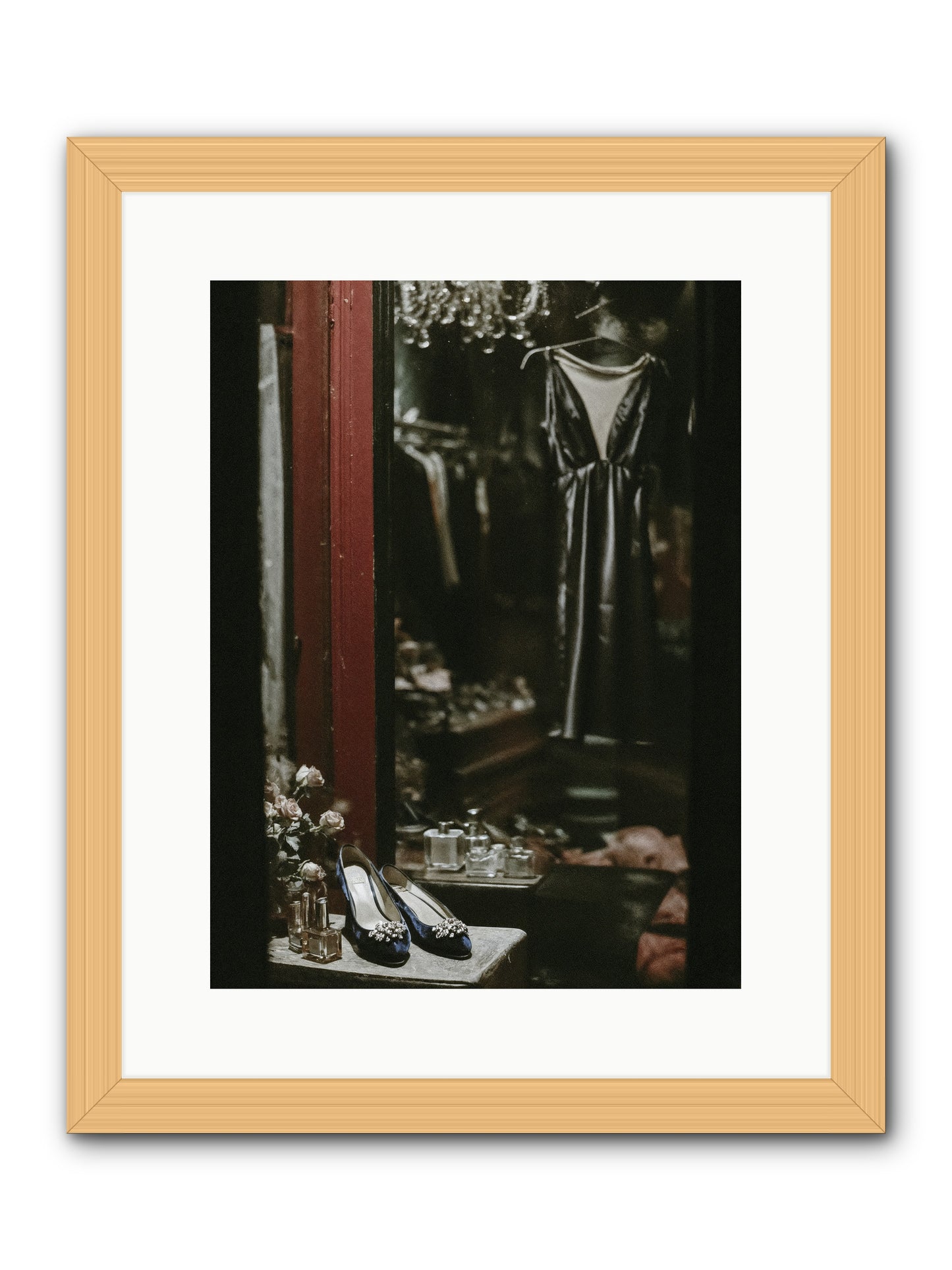 Swans for Company -- Framed Print - Natural 12x16