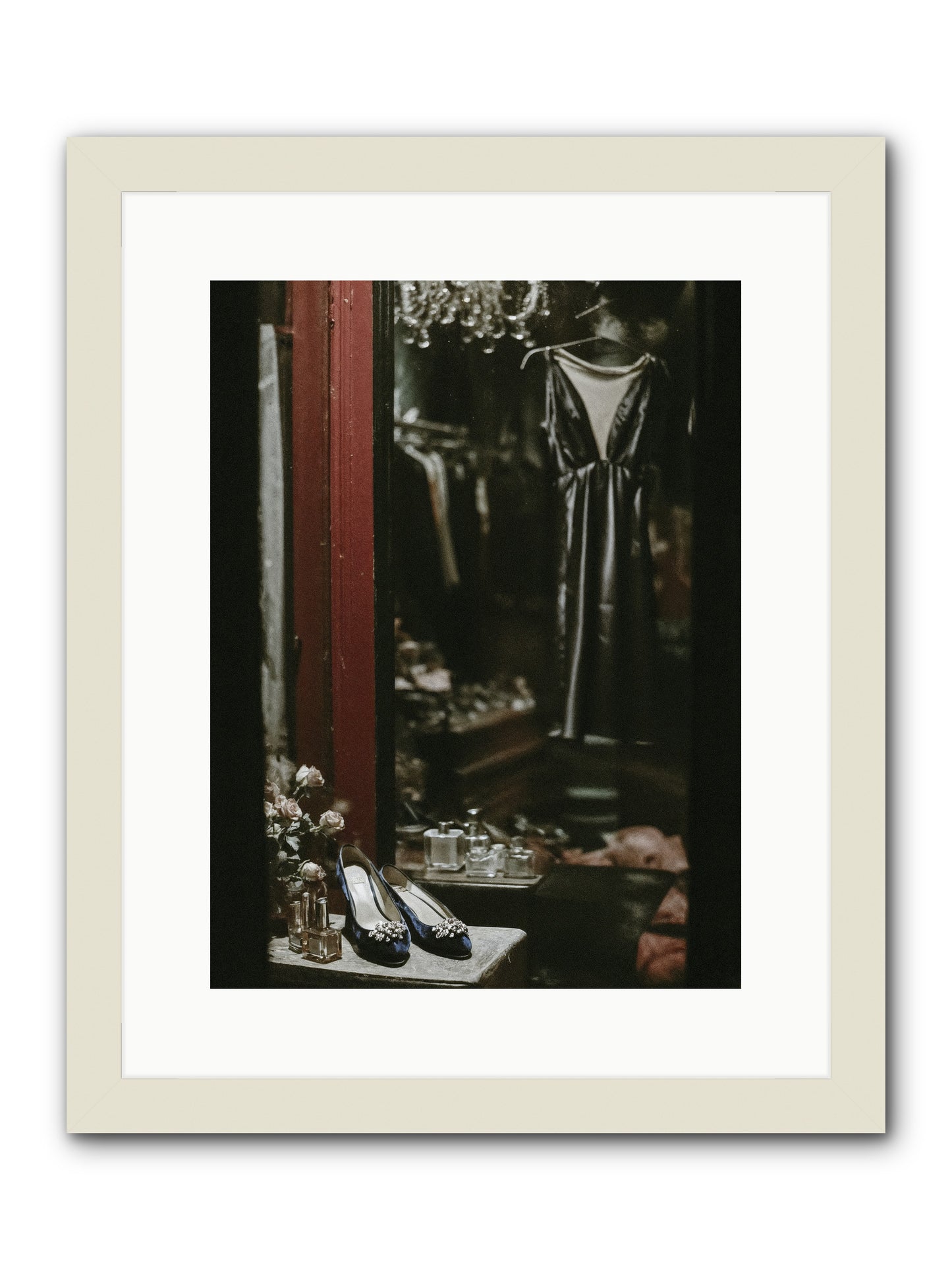 Swans for Company -- Framed Print - White 12x16
