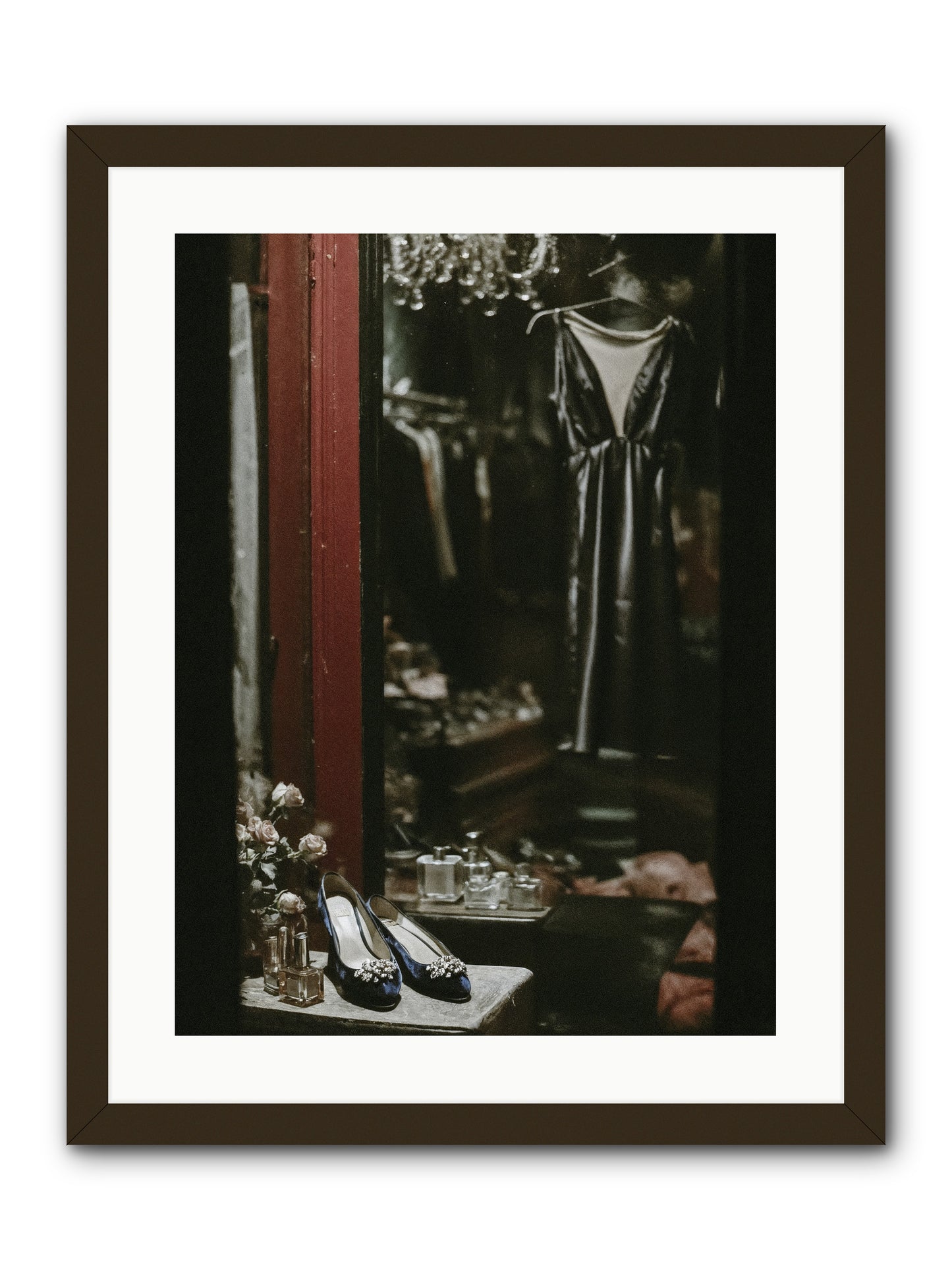 Swans for Company -- Framed Print - Black 18x24