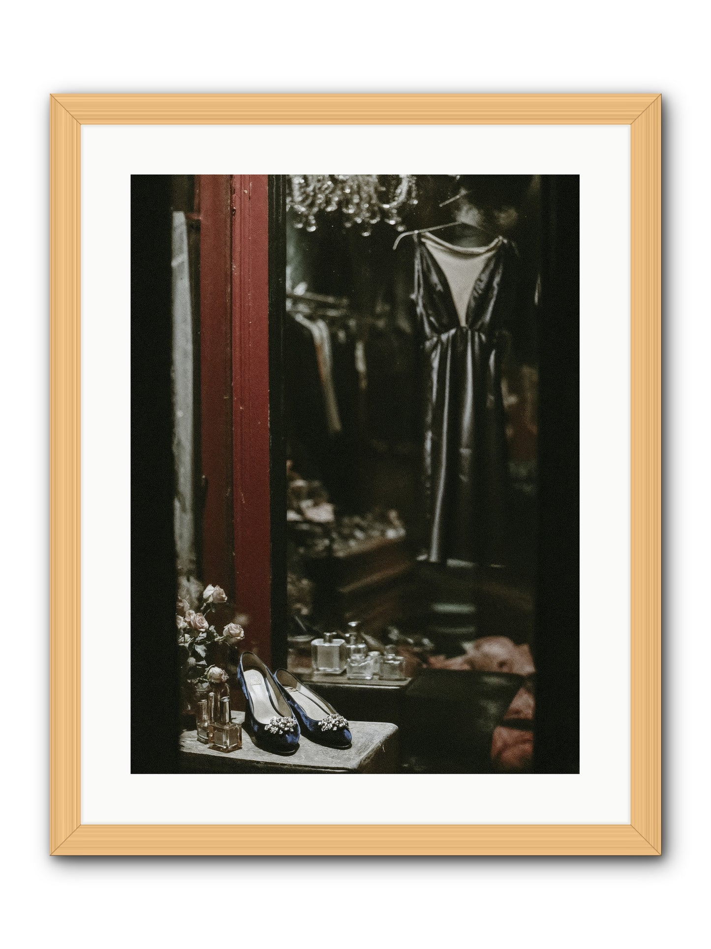 Swans for Company -- Framed Print - Natural 18x24
