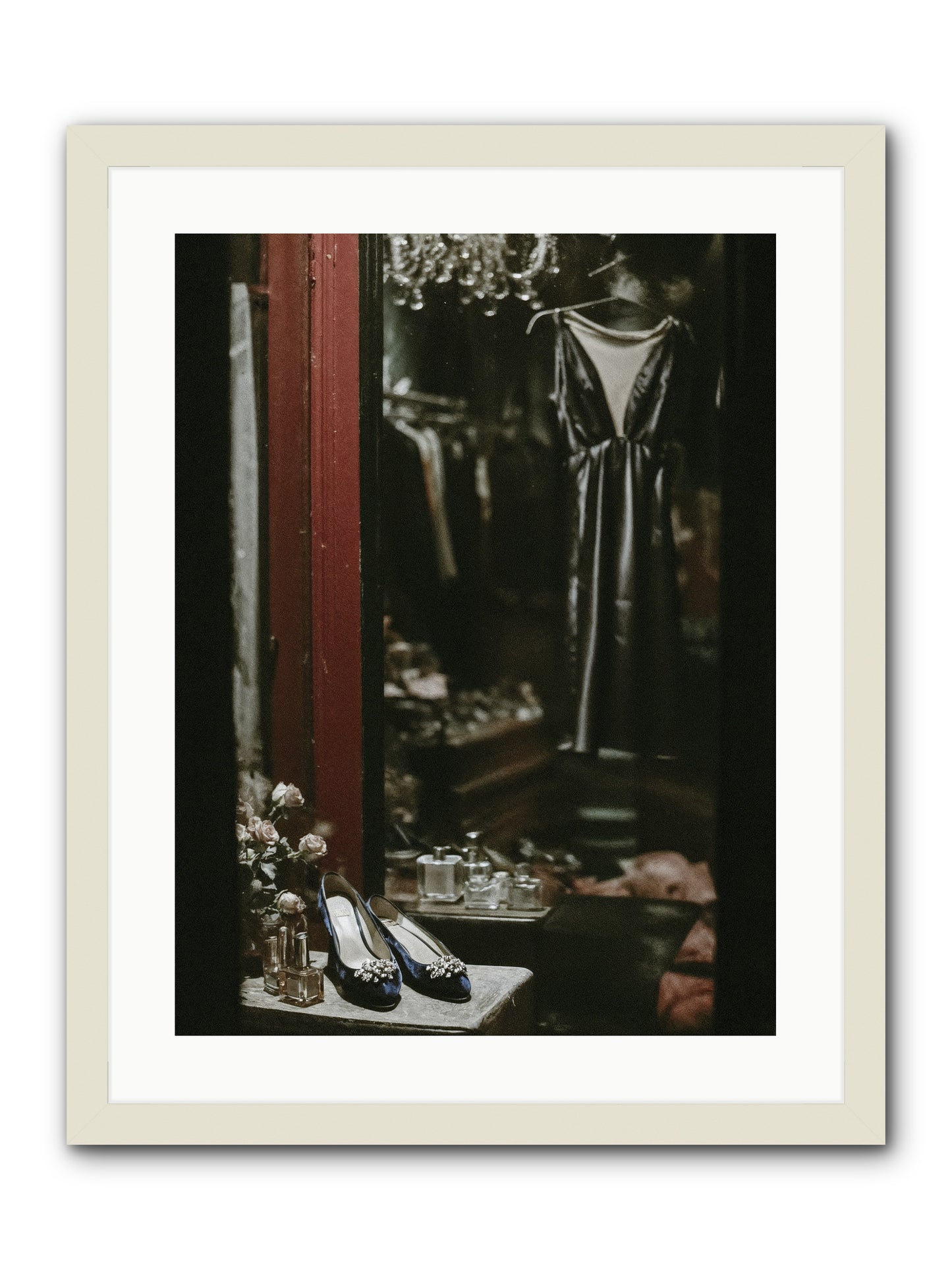Swans for Company -- Framed Print - White 18x24