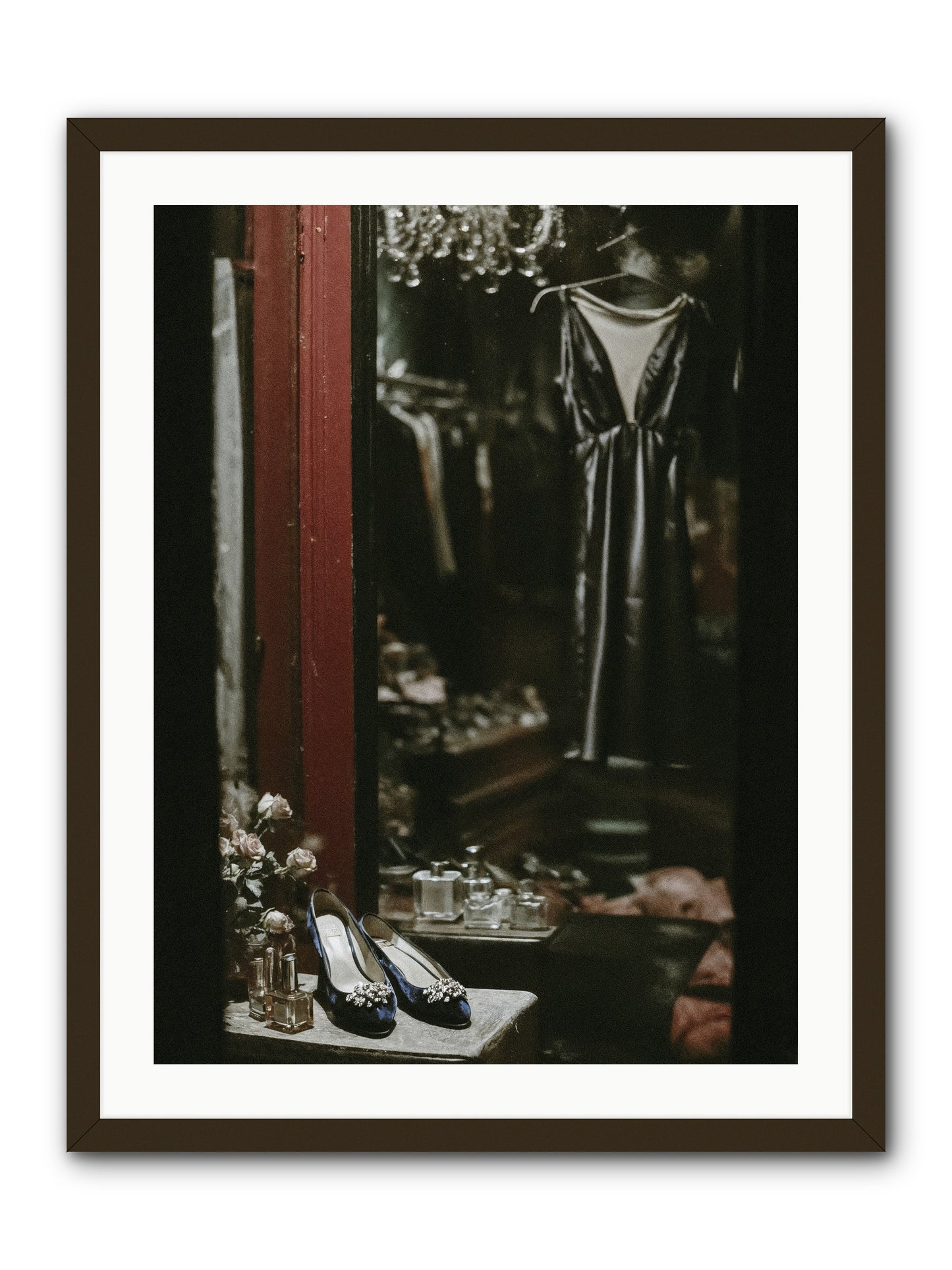Swans for Company -- Framed Print - Black 24x32