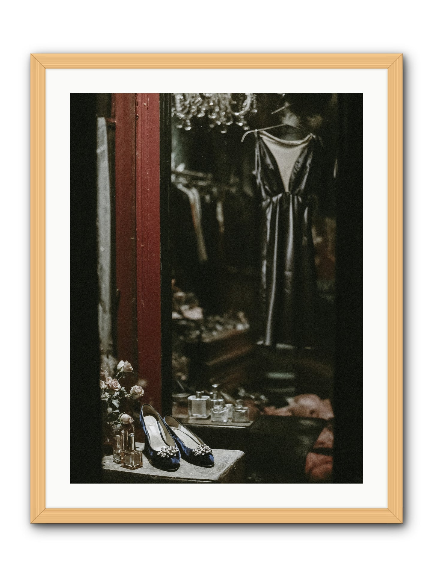 Swans for Company -- Framed Print - Natural 24x32