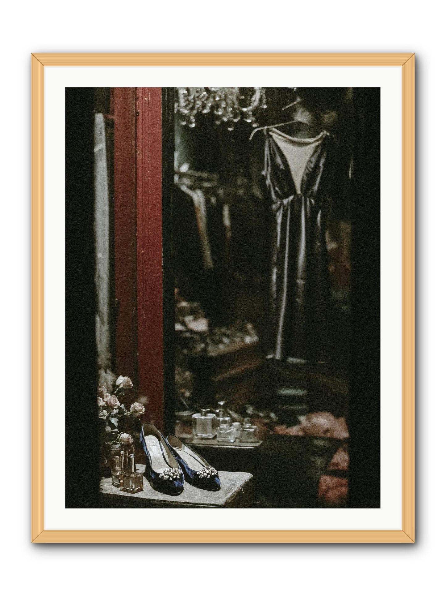 Swans for Company -- Framed Print - Natural 30x40
