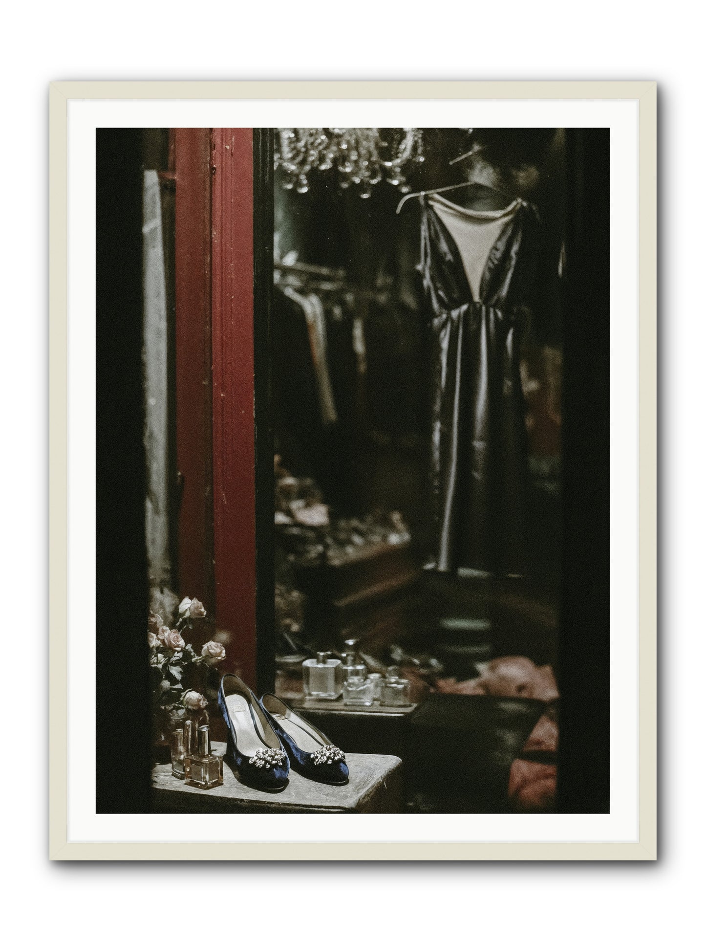 Swans for Company -- Framed Print - White 36x48