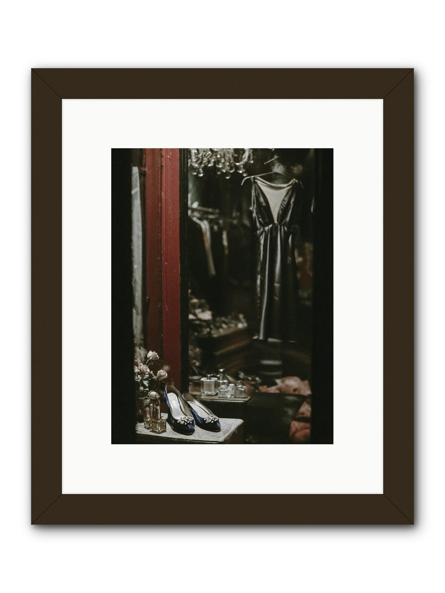 Swans for Company -- Framed Print - Black 9x12
