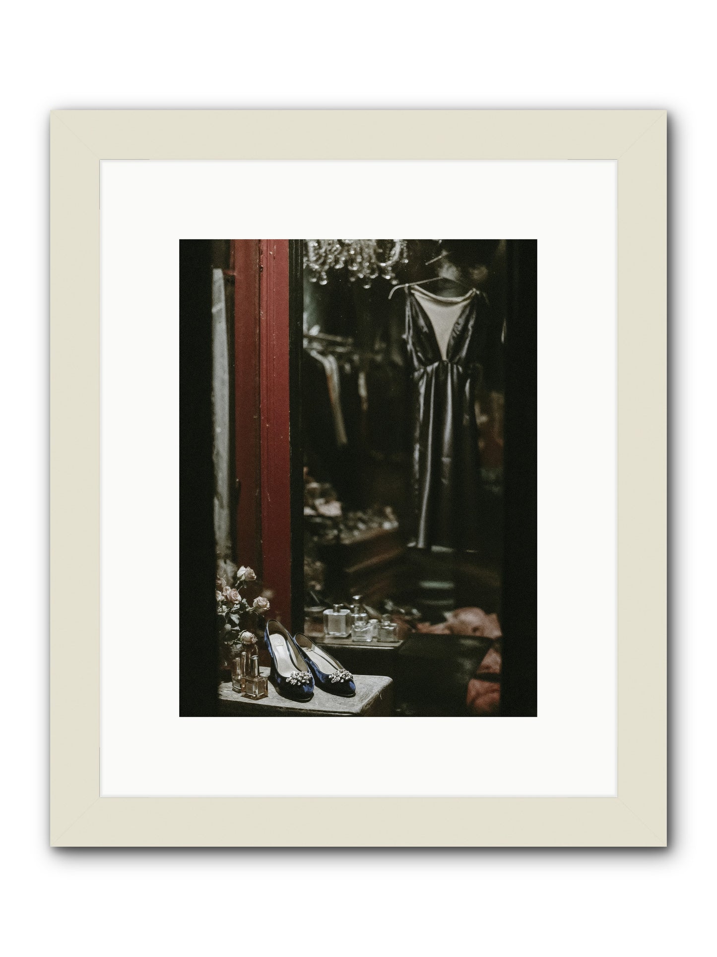 Swans for Company -- Framed Print - White 9x12