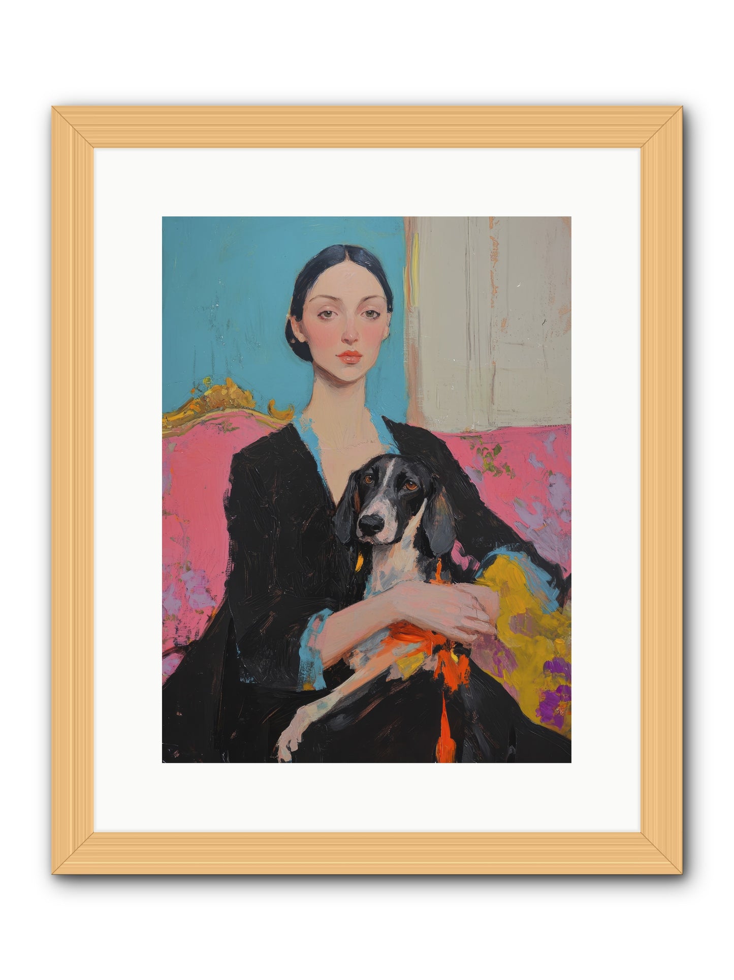 Sweet Basil -- Framed Print - Natural 12x16