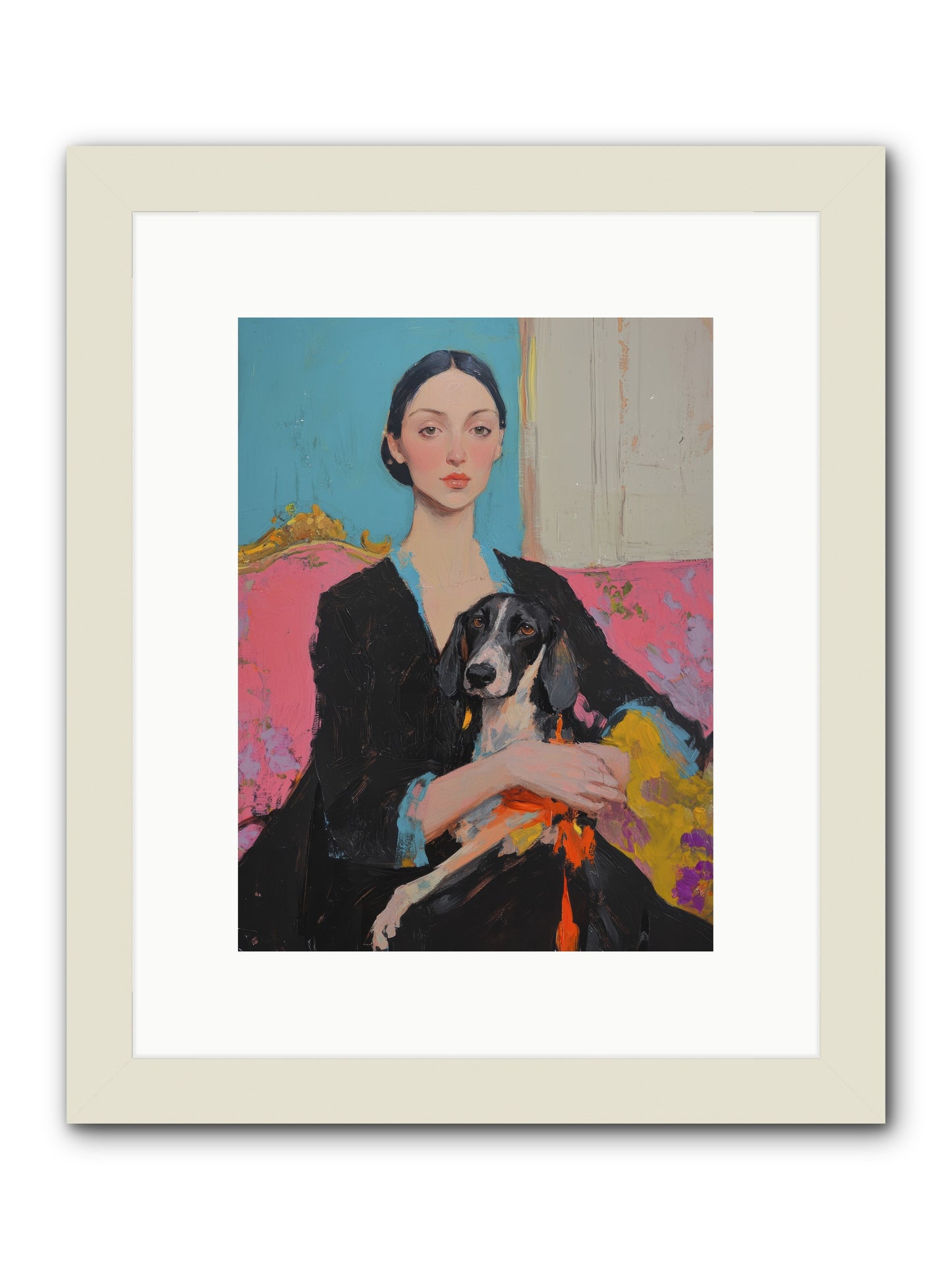 Sweet Basil -- Framed Print - White 9x12