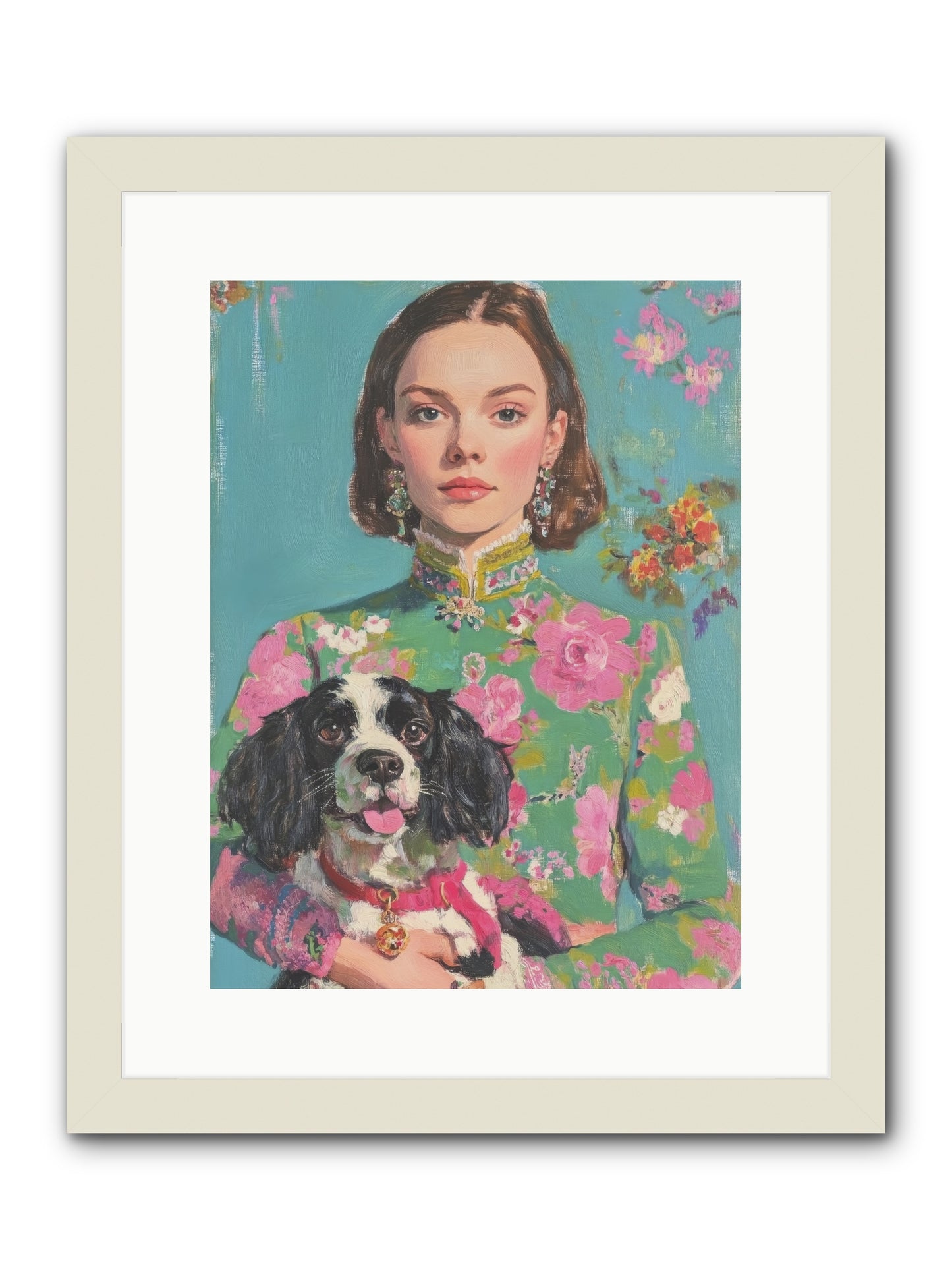 Sweet Darling Mine -- Framed Print - White 12x16