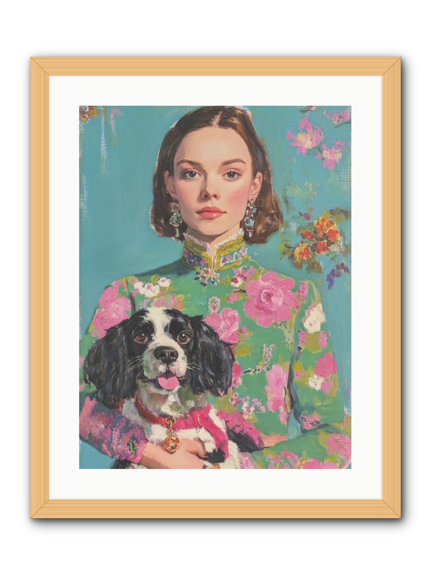 Sweet Darling Mine -- Framed Print - Natural 18x24
