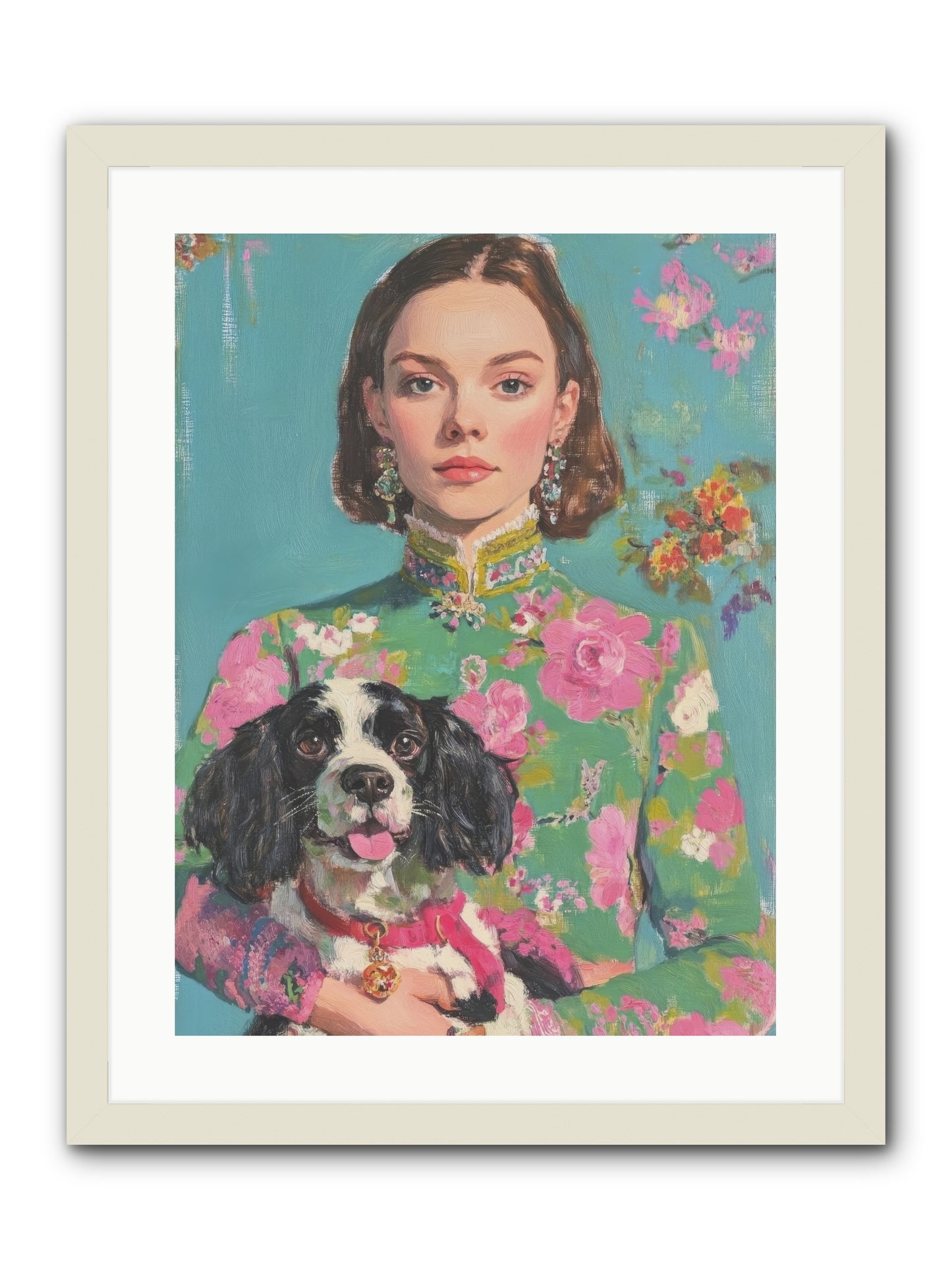 Sweet Darling Mine -- Framed Print - White 18x24