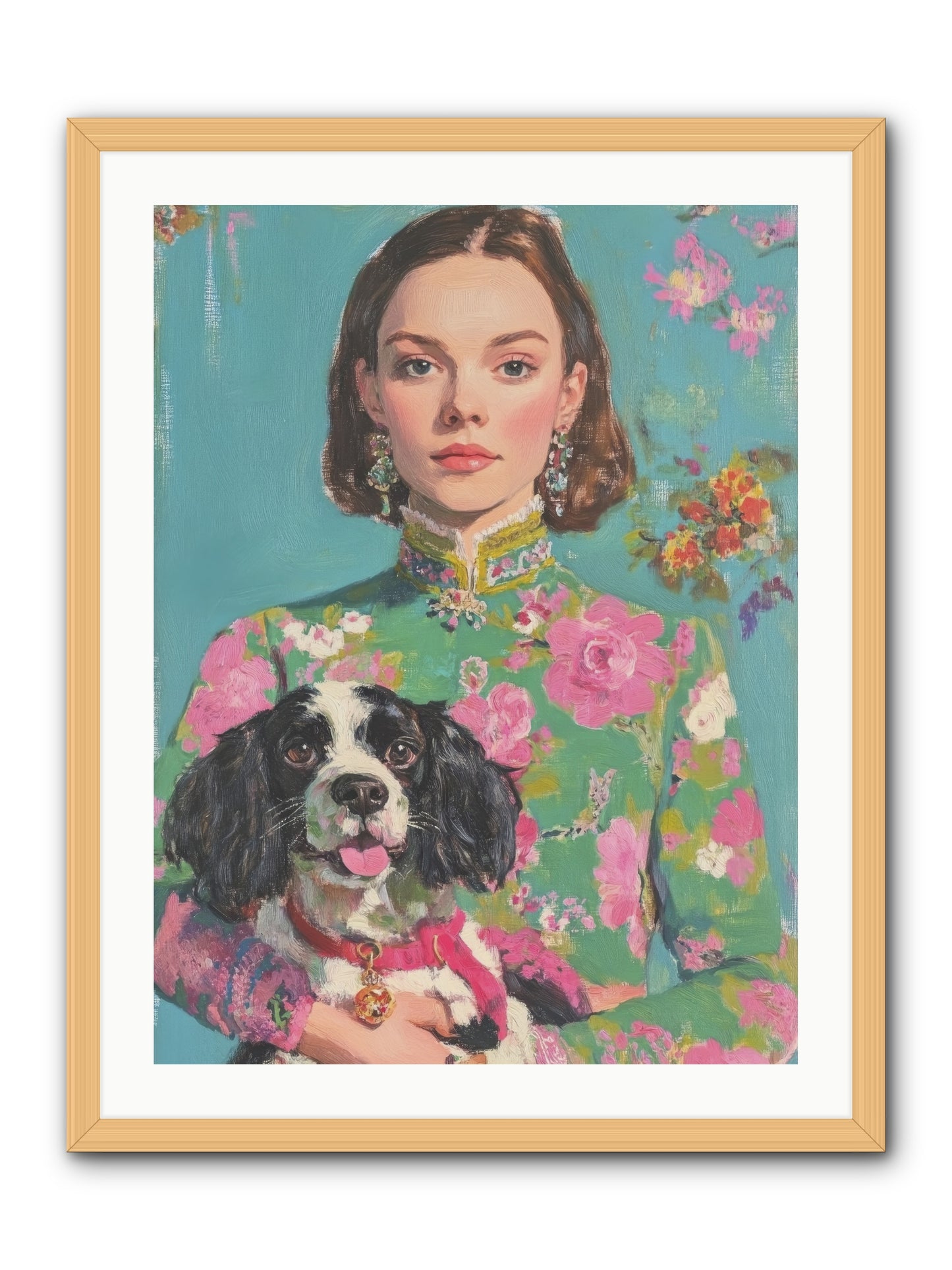 Sweet Darling Mine -- Framed Print - Natural 24x32