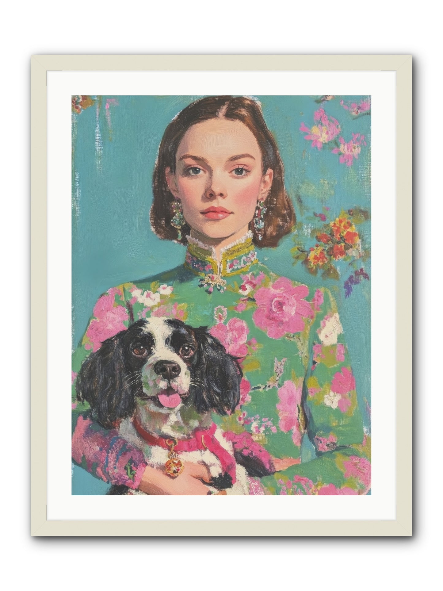 Sweet Darling Mine -- Framed Print - White 24x32