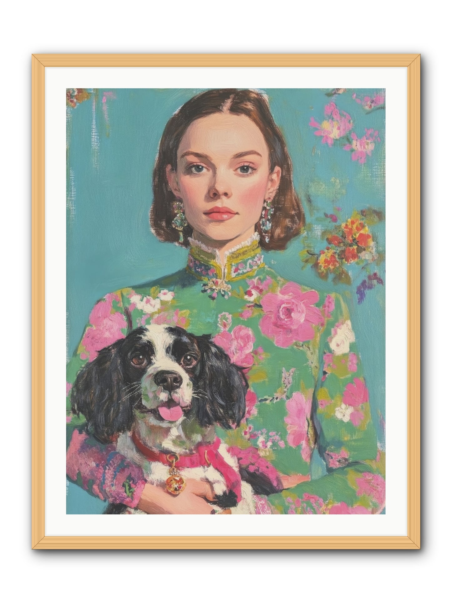 Sweet Darling Mine -- Framed Print - Natural 30x40