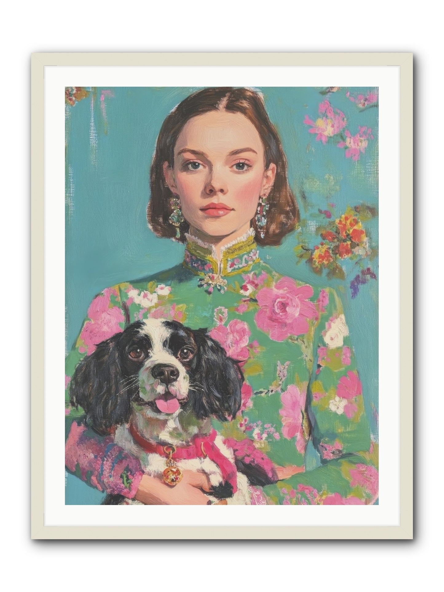 Sweet Darling Mine -- Framed Print - White 30x40