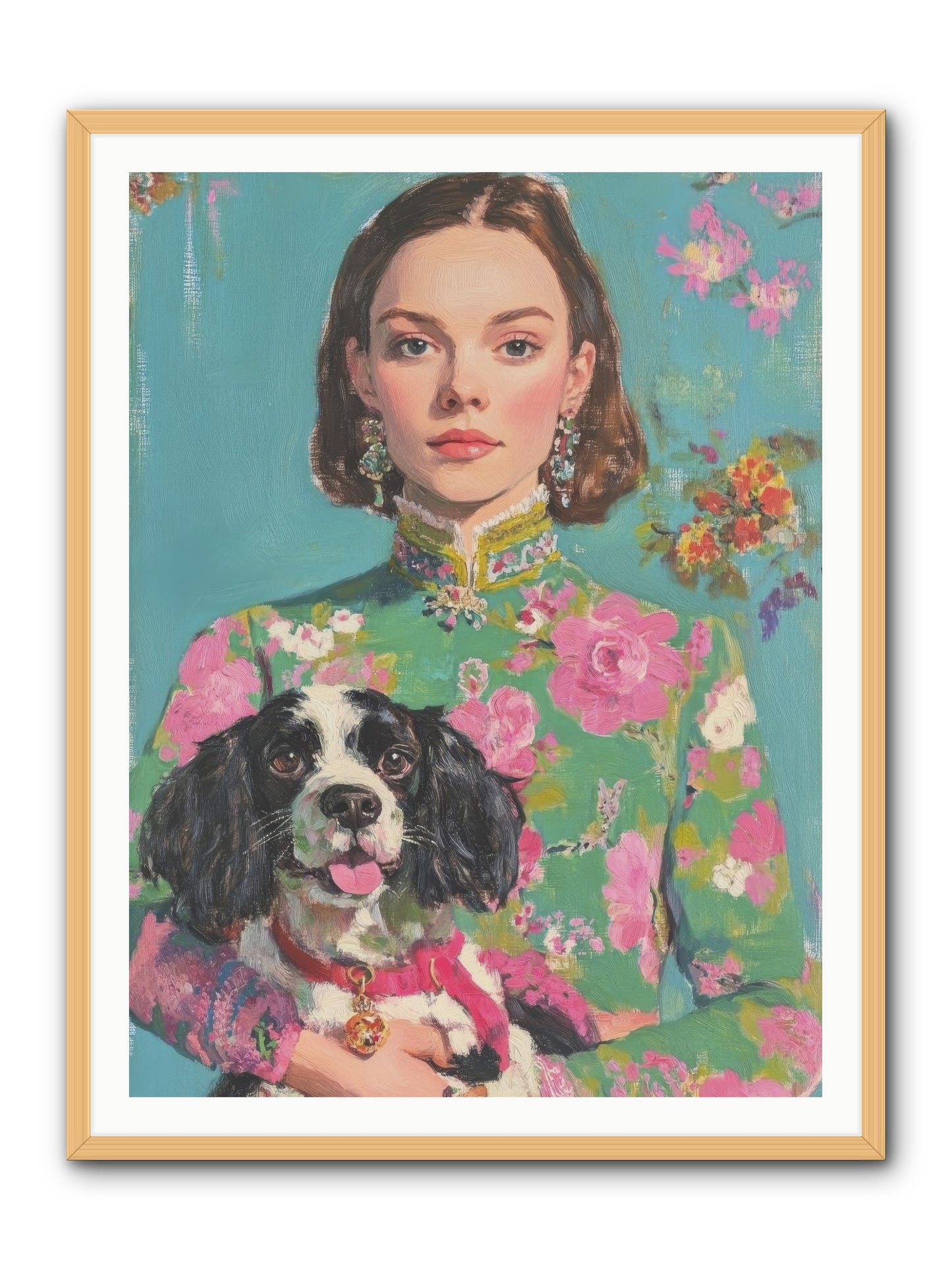 Sweet Darling Mine -- Framed Print - Natural 36x48