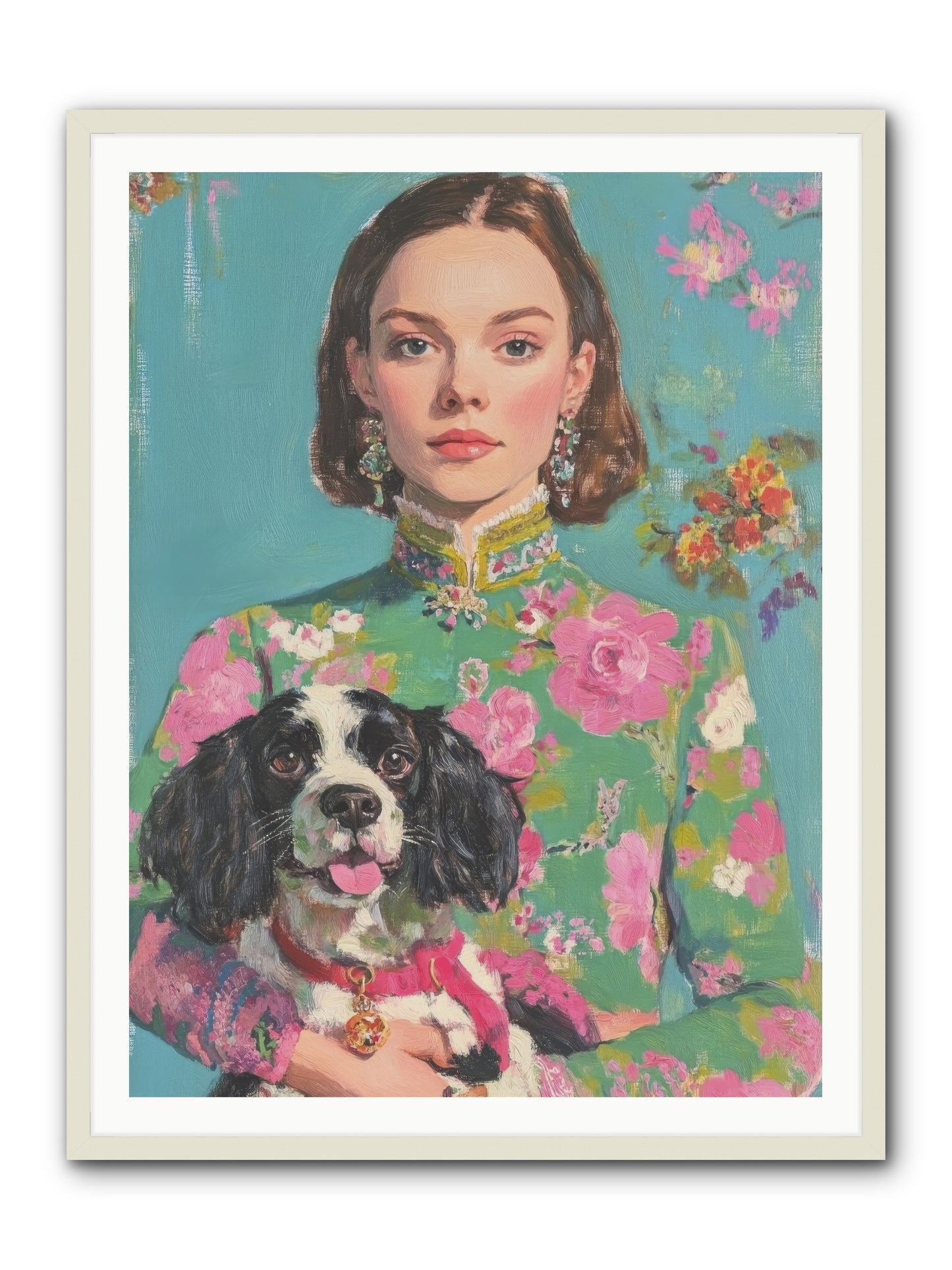 Sweet Darling Mine -- Framed Print - White 36x48