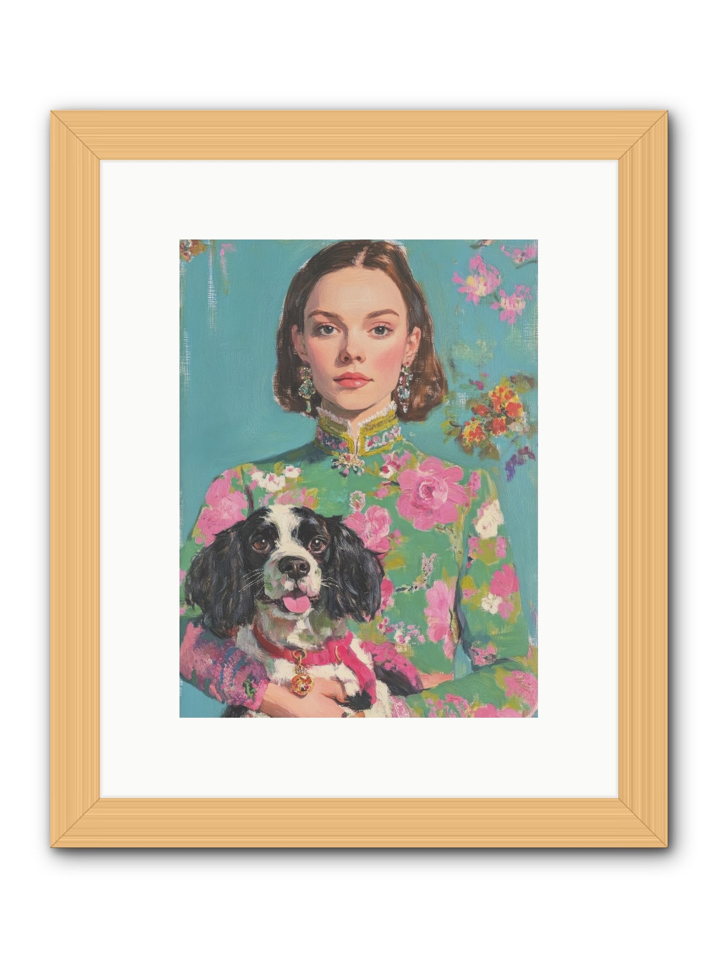 Sweet Darling Mine -- Framed Print - Natural 9x12