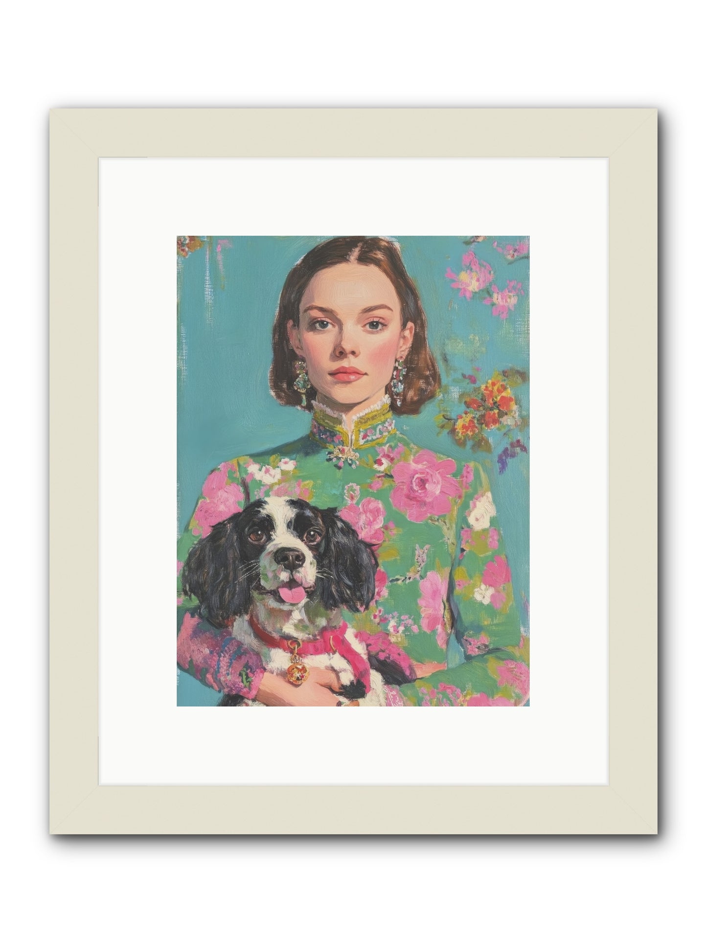 Sweet Darling Mine -- Framed Print - White 9x12