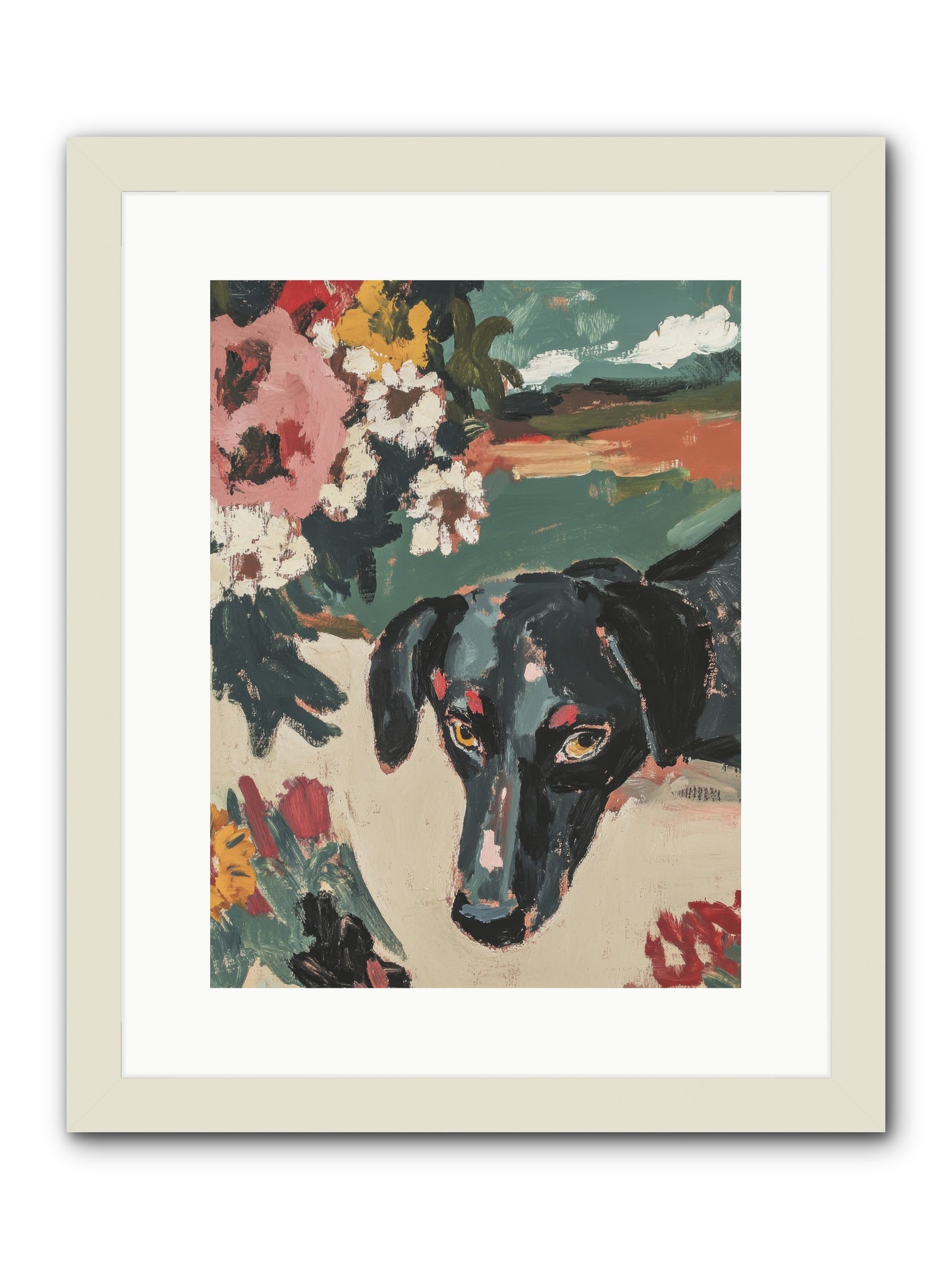 Sweet Dreams -- Framed Print - White 12x16