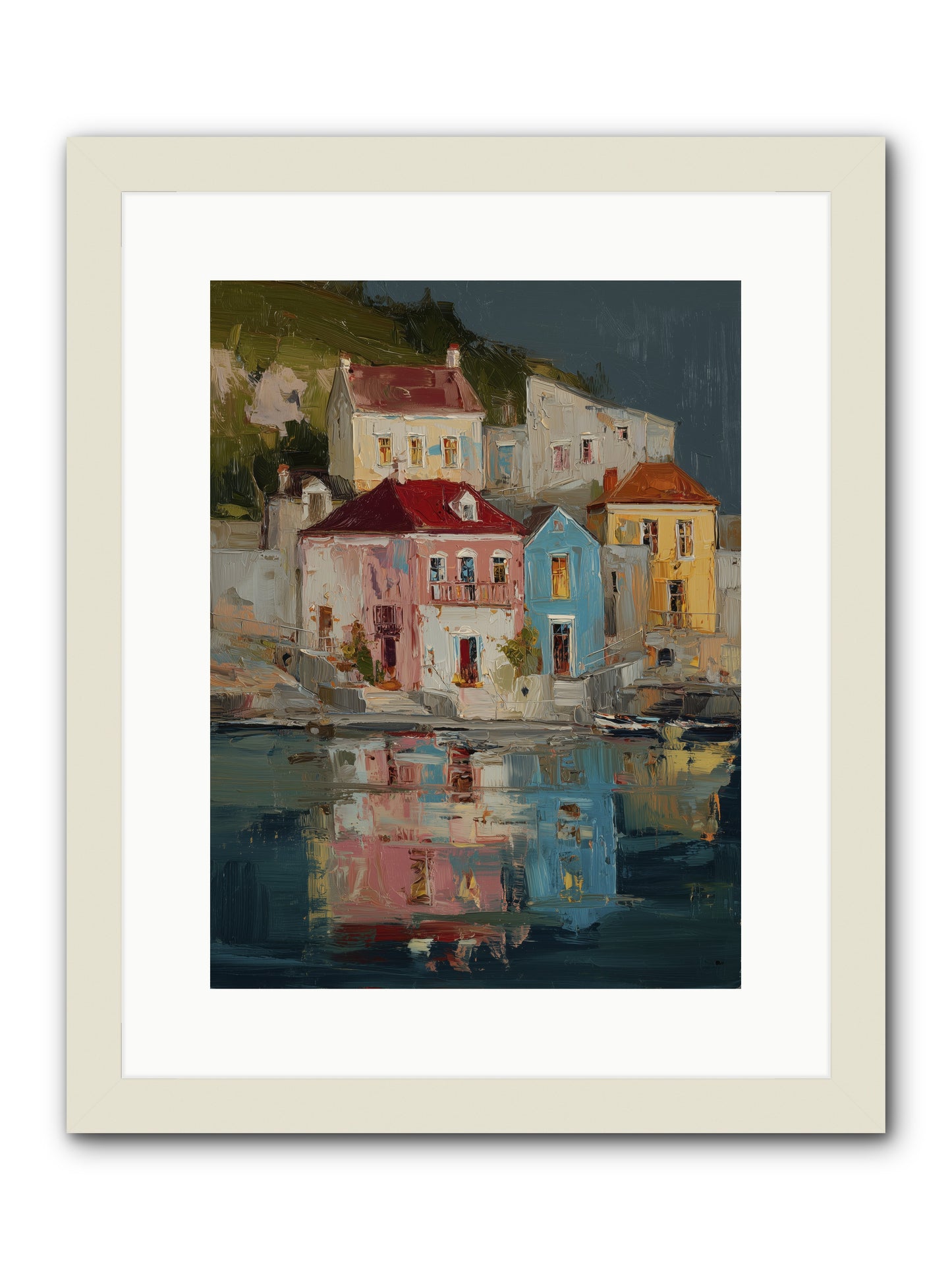 Sweet Hour Before -- Framed Print - White 12x16