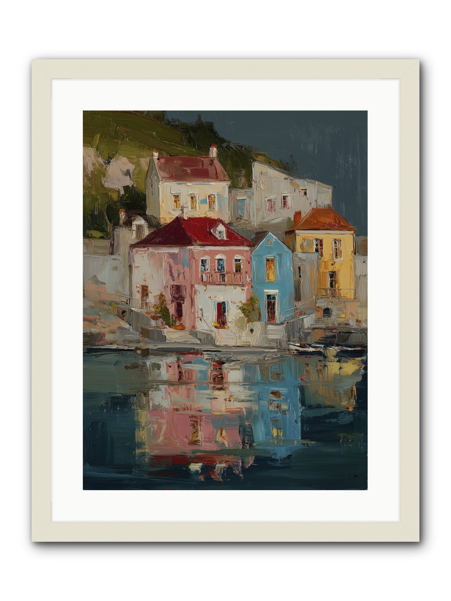 Sweet Hour Before -- Framed Print - White 18x24