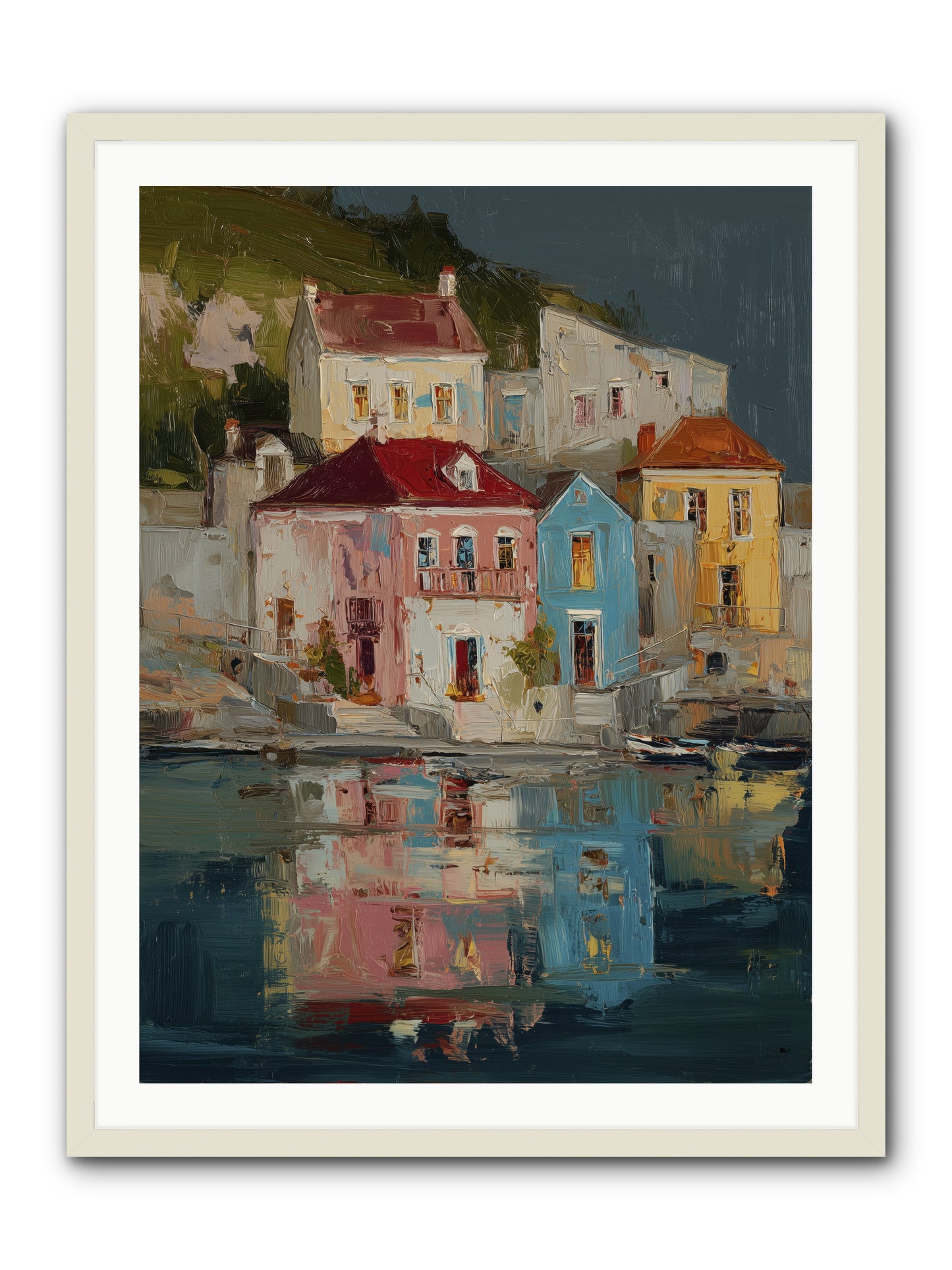 Sweet Hour Before -- Framed Print - White 30x40