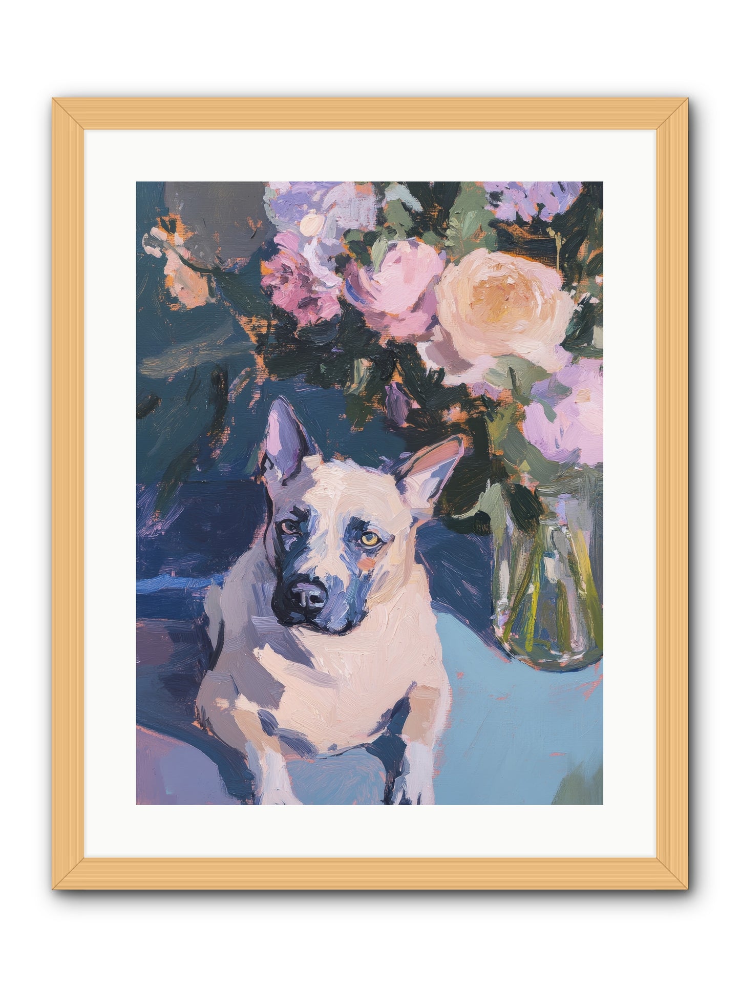 Sweet Little Rascal -- Framed Print - Natural 18x24