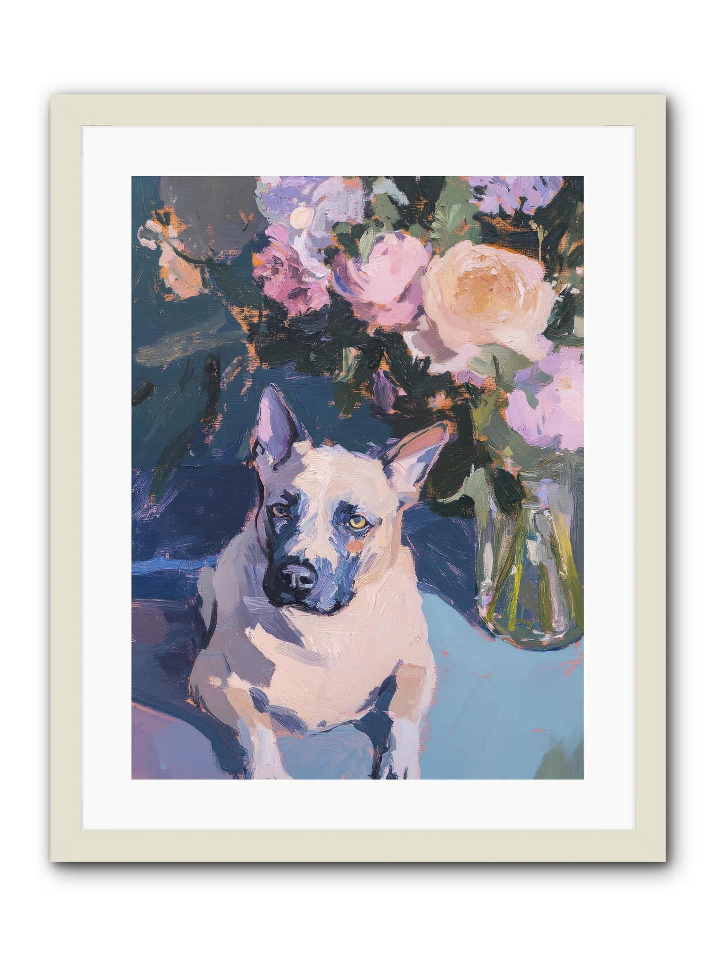 Sweet Little Rascal -- Framed Print - White 18x24