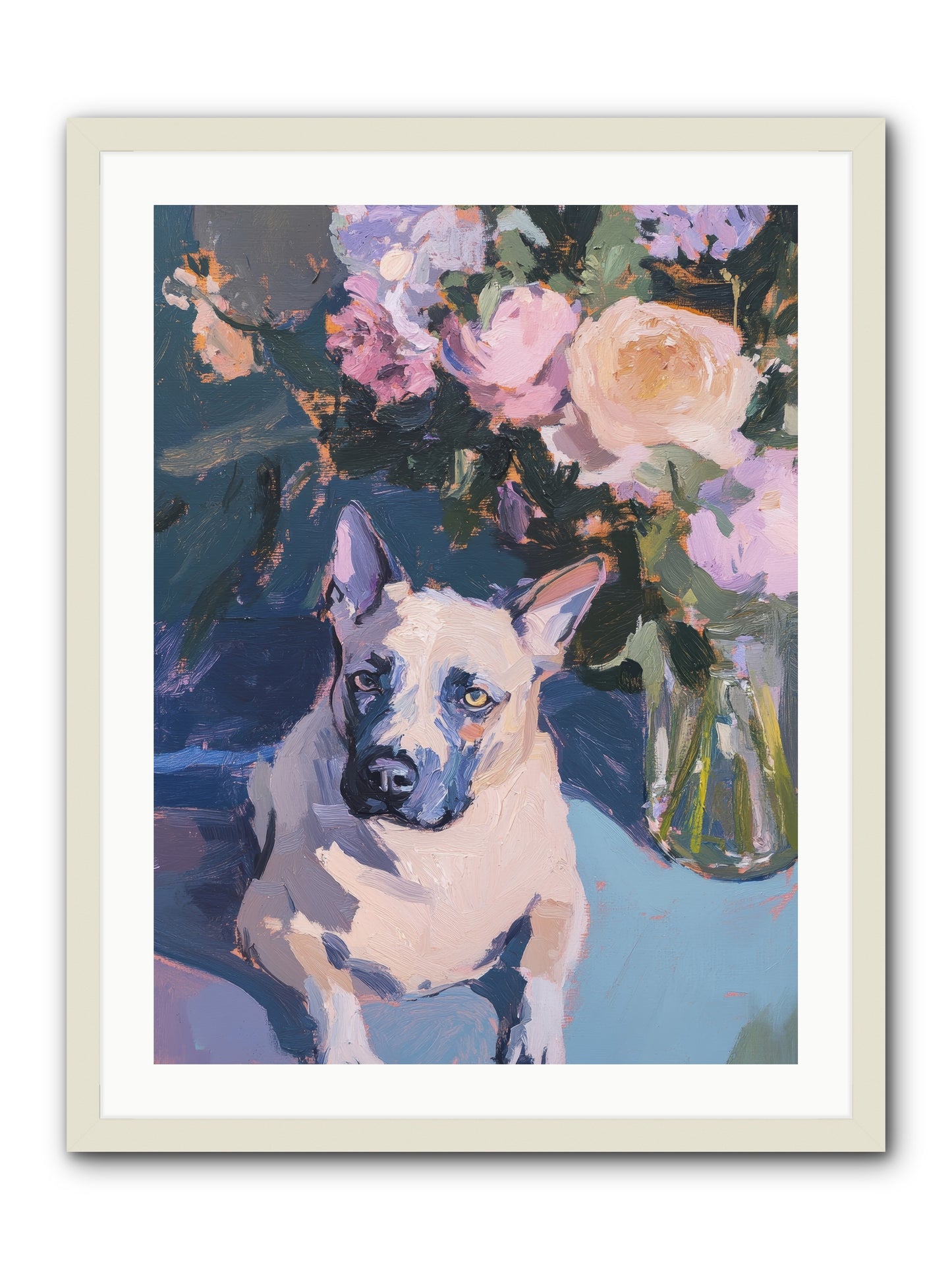 Sweet Little Rascal -- Framed Print - White 24x32