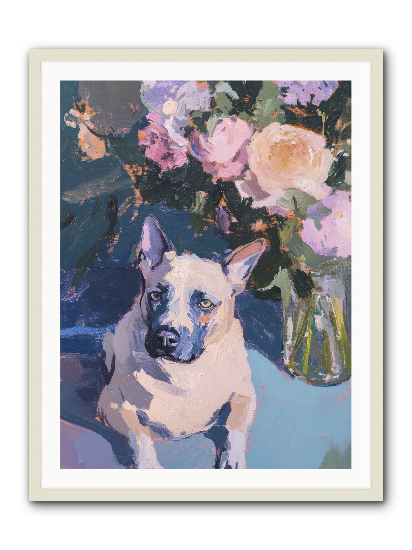 Sweet Little Rascal -- Framed Print - White 30x40
