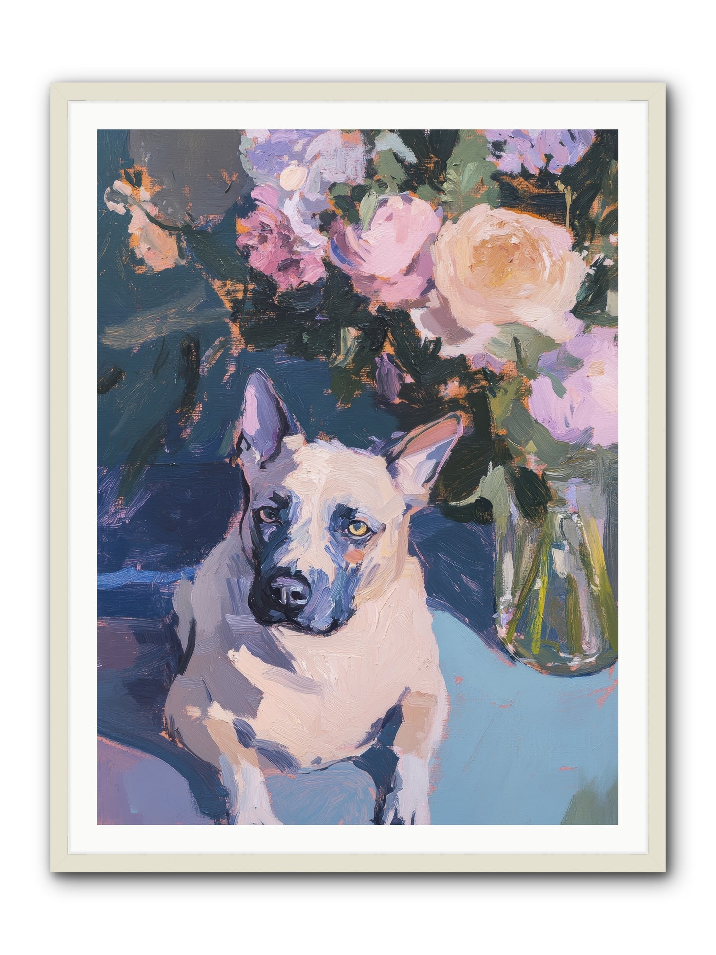 Sweet Little Rascal -- Framed Print - White 36x48