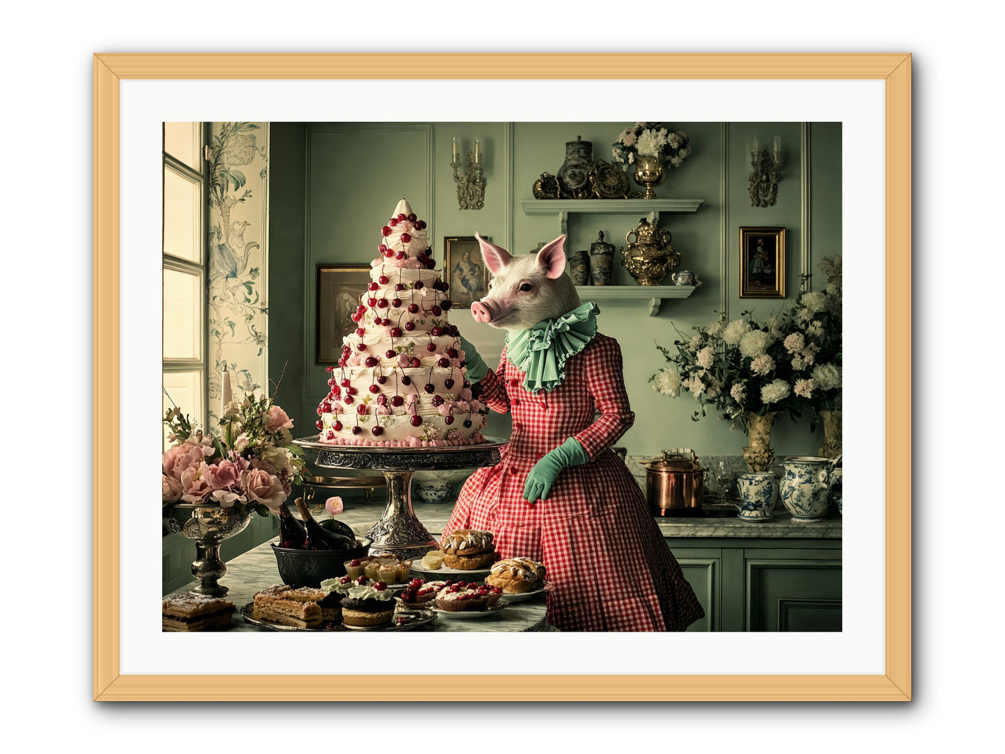 Sweet Makers' Guild No.1 Rez -- Framed Print - Natural 32x24