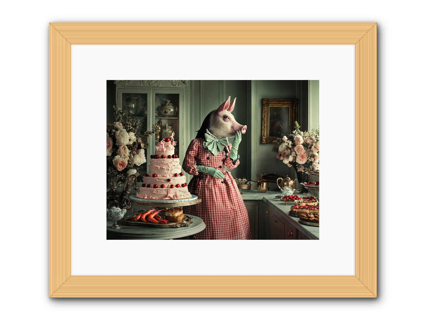 Sweet Makers' Guild No.2 Rez -- Framed Print - Natural 12x9