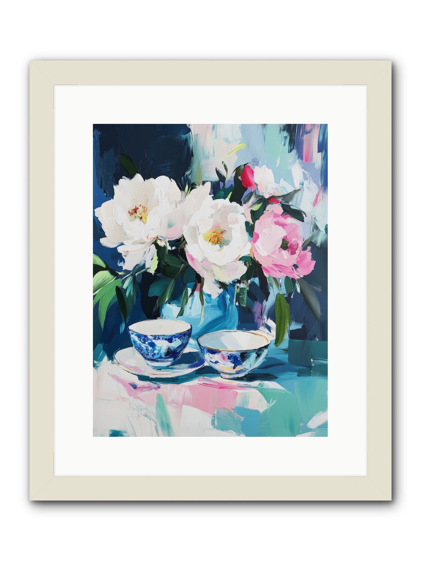 Sweet Petal Ceremony -- Framed Print - White 12x16
