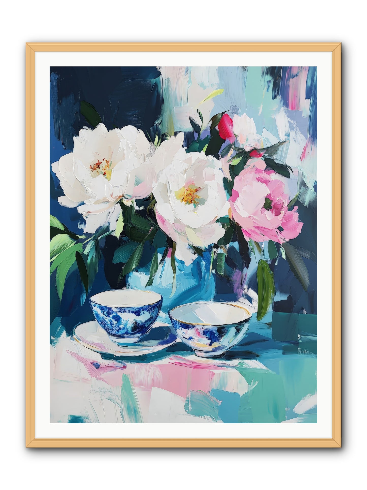Sweet Petal Ceremony -- Framed Print - Natural 36x48