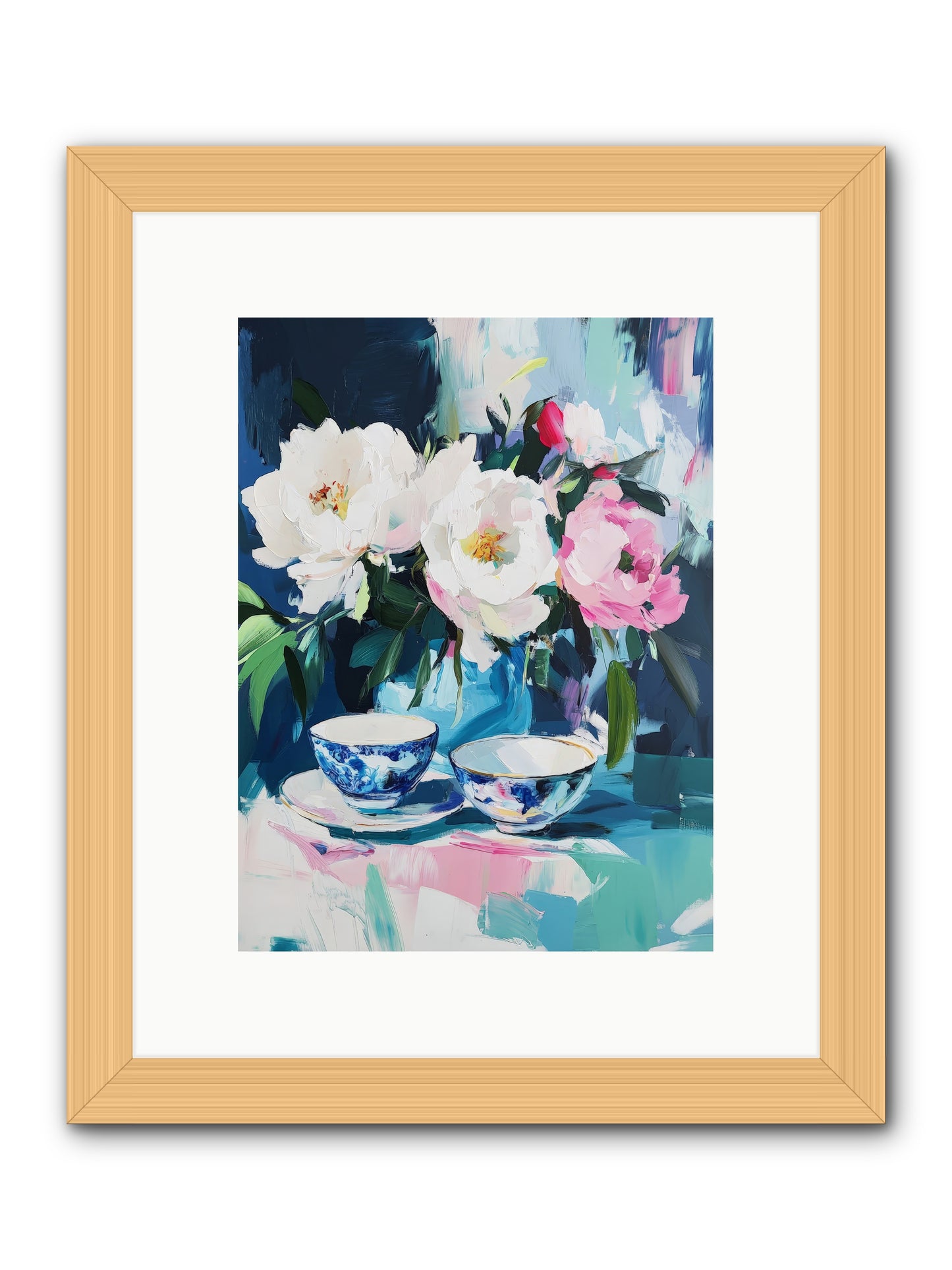 Sweet Petal Ceremony -- Framed Print - Natural 9x12