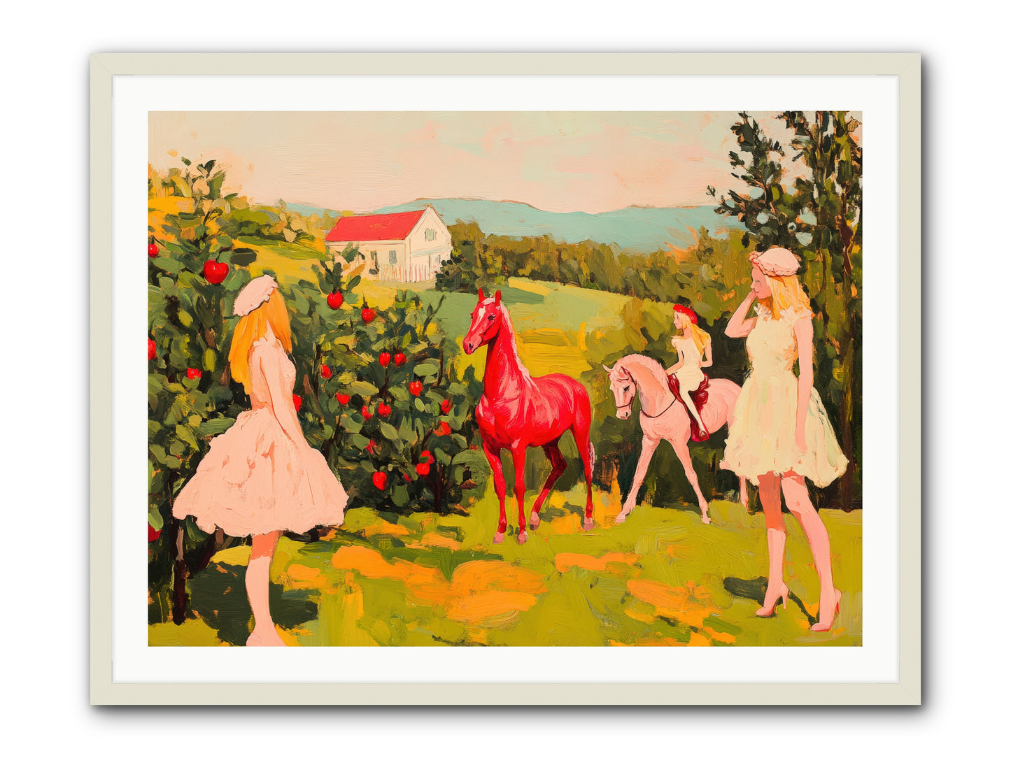 Sweet Secret GroveREZ -- Framed Print - White 40x30