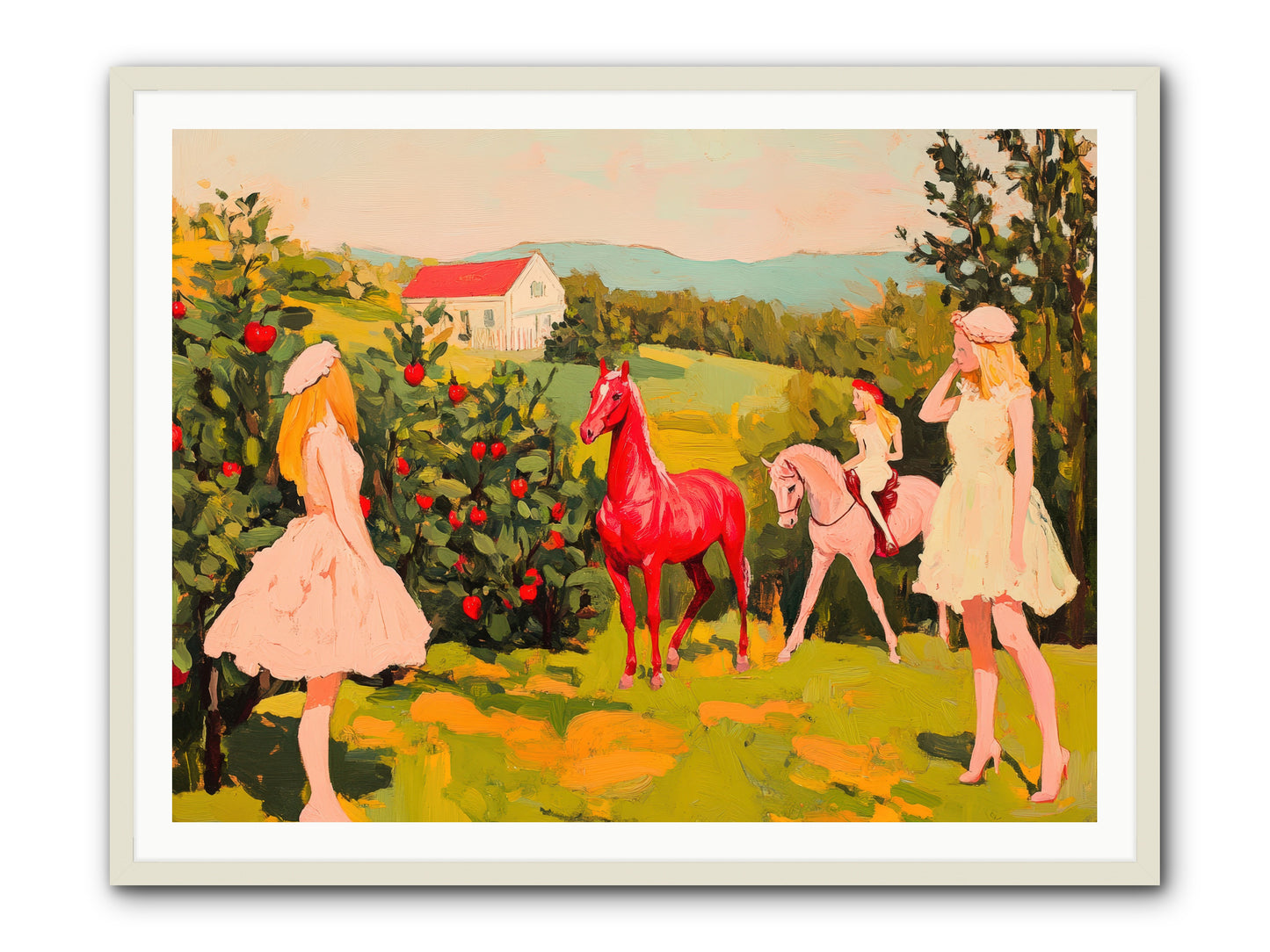 Sweet Secret GroveREZ -- Framed Print - White 48x36