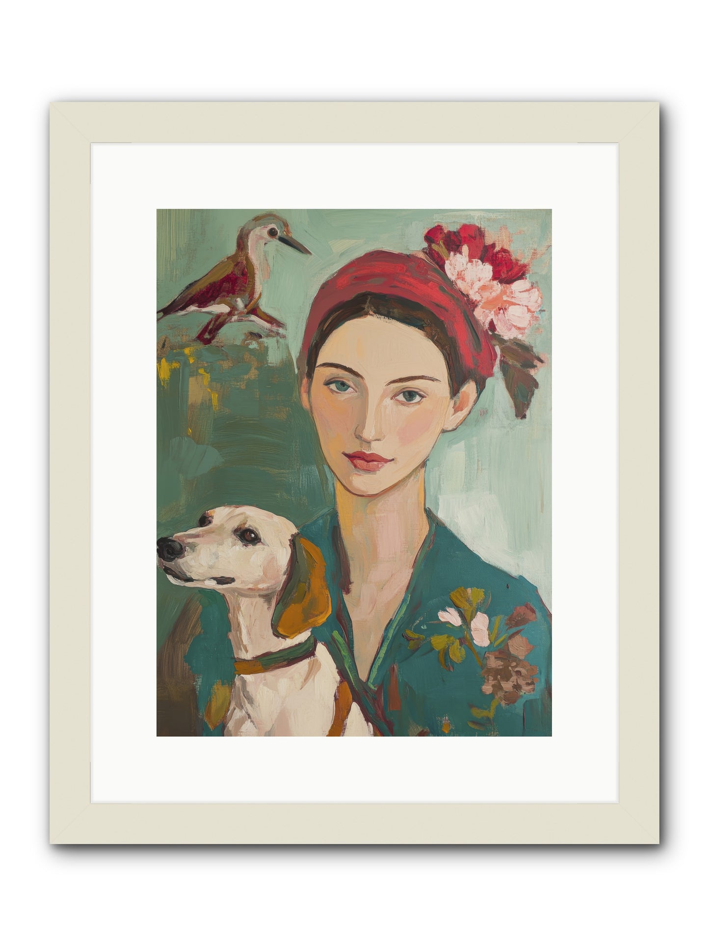Sweetest Little Cake -- Framed Print - White 12x16