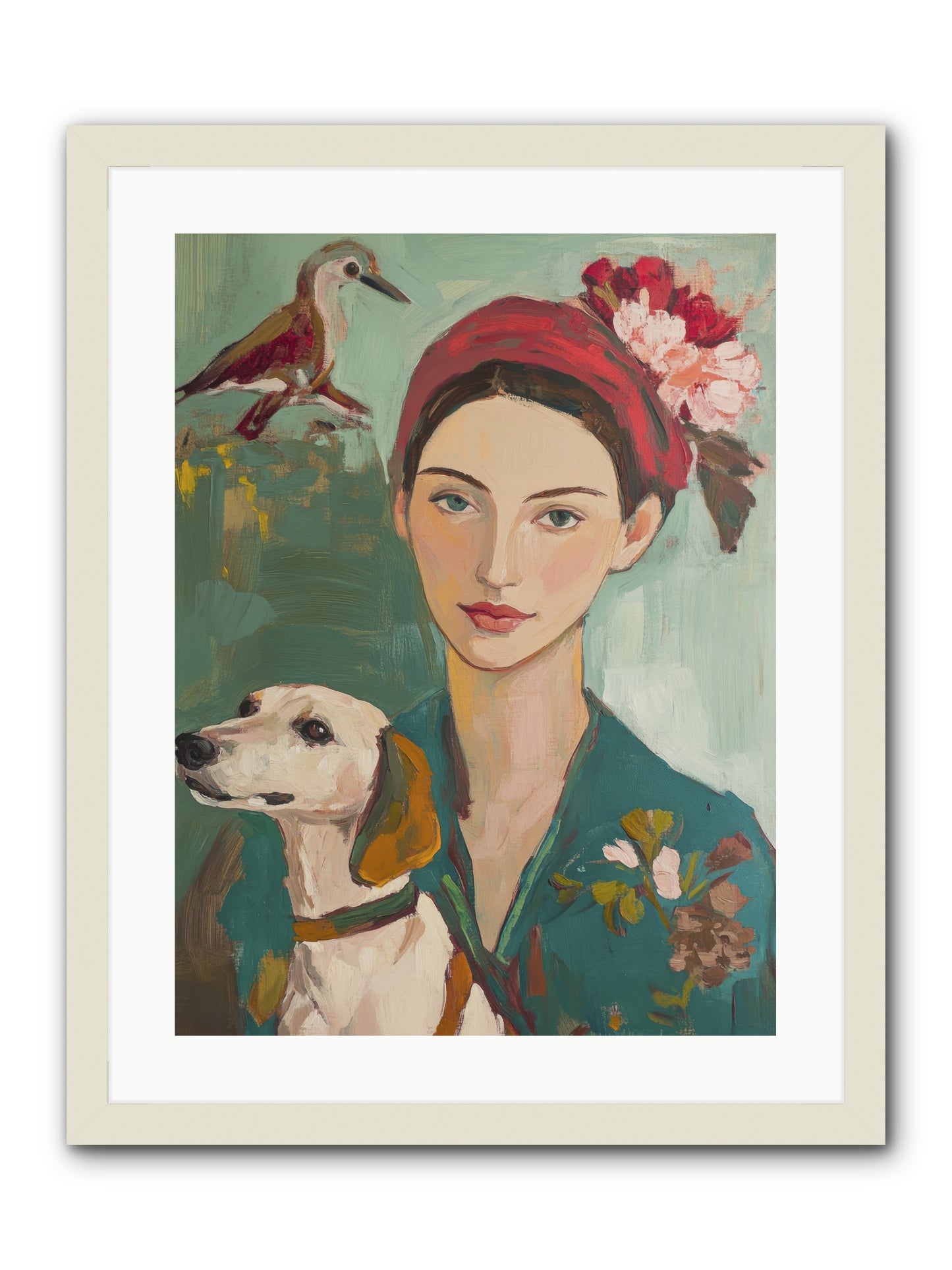 Sweetest Little Cake -- Framed Print - White 18x24