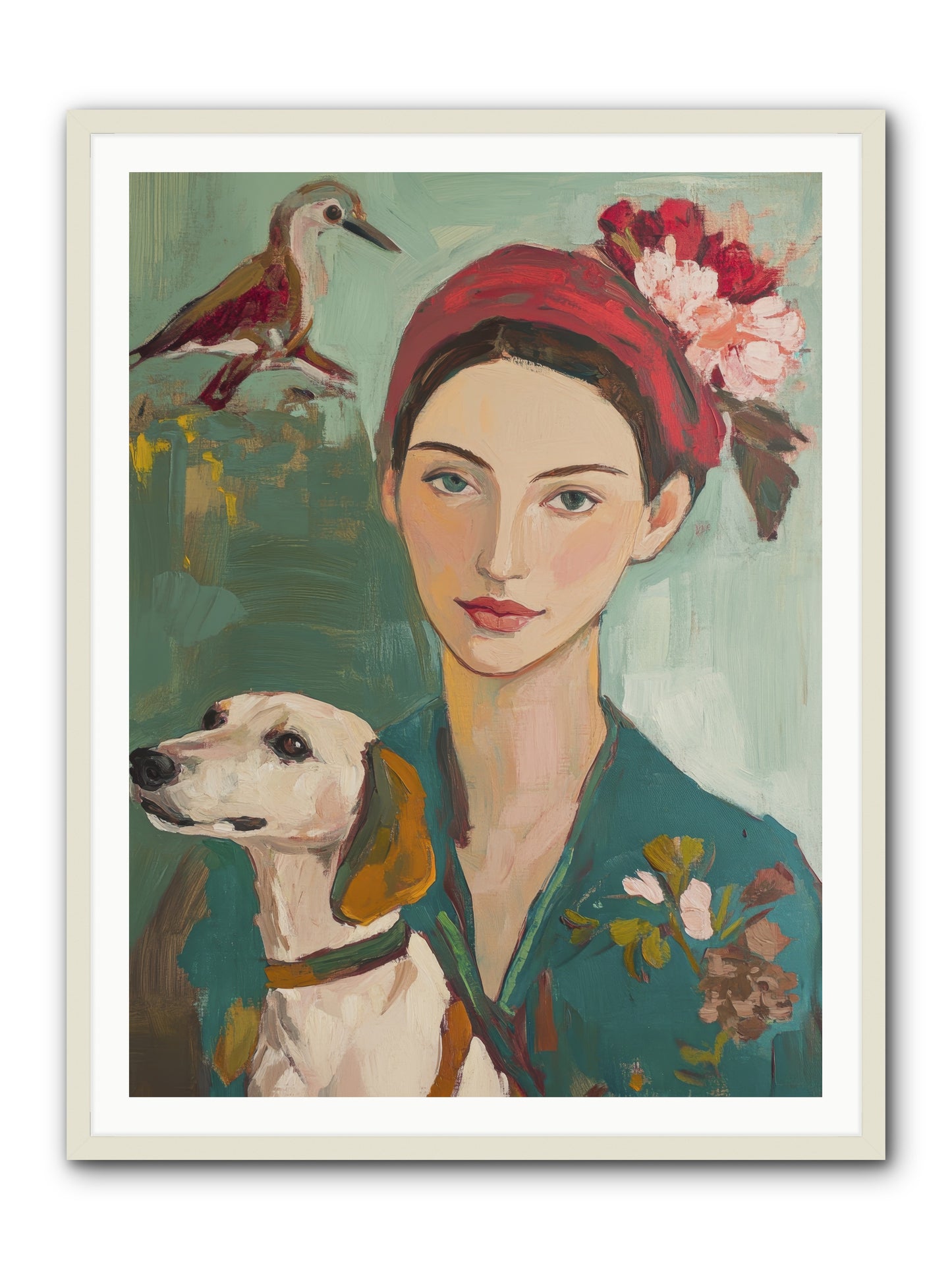 Sweetest Little Cake -- Framed Print - White 36x48
