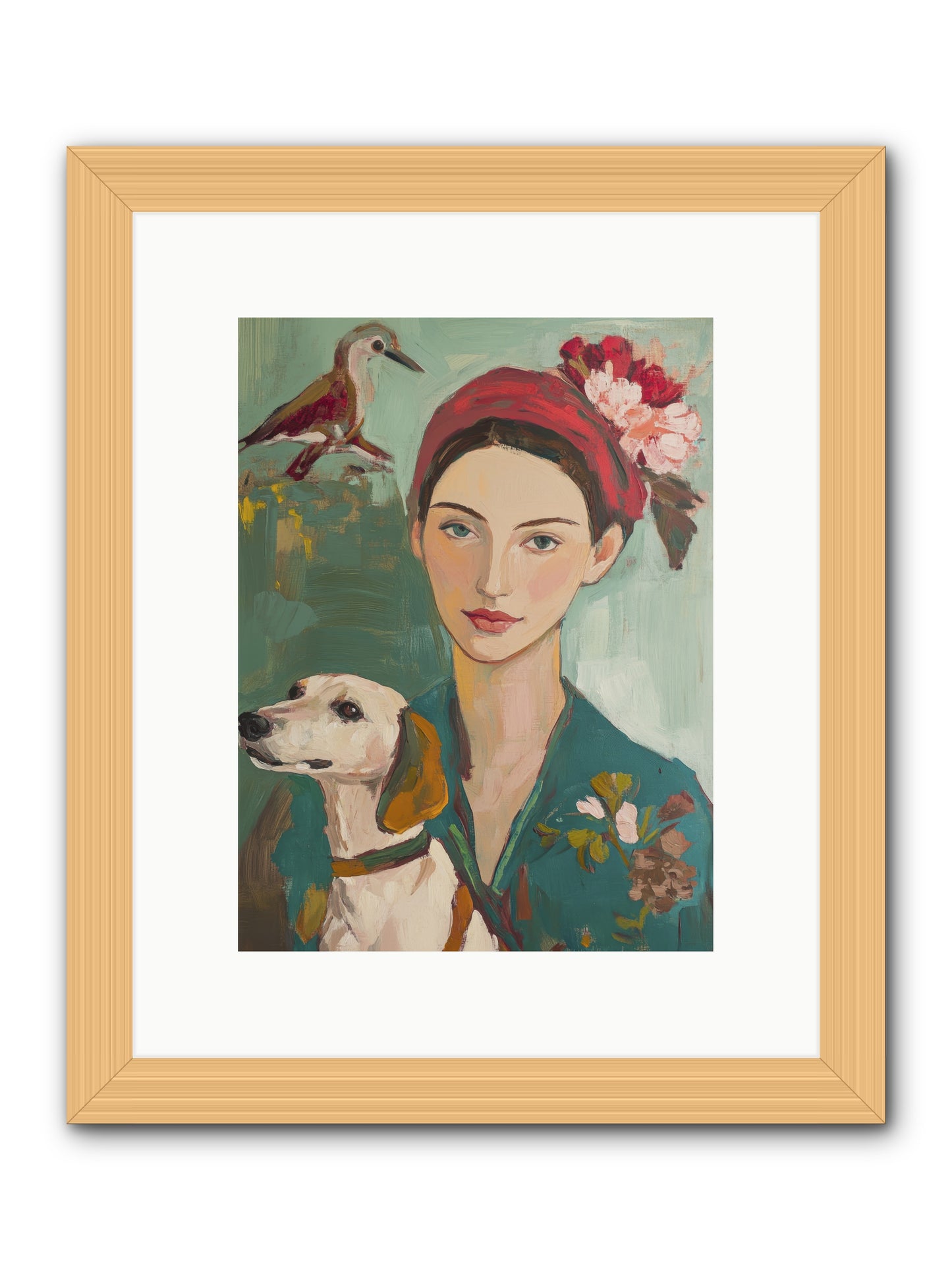 Sweetest Little Cake -- Framed Print - Natural 9x12